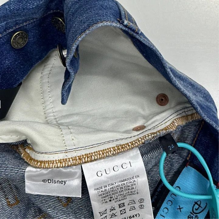 Gucci GUCCI Duck Print Casual Denim Shorts for Women-2507 Size 24" / US 00 / IT 34 - 7 Thumbnail