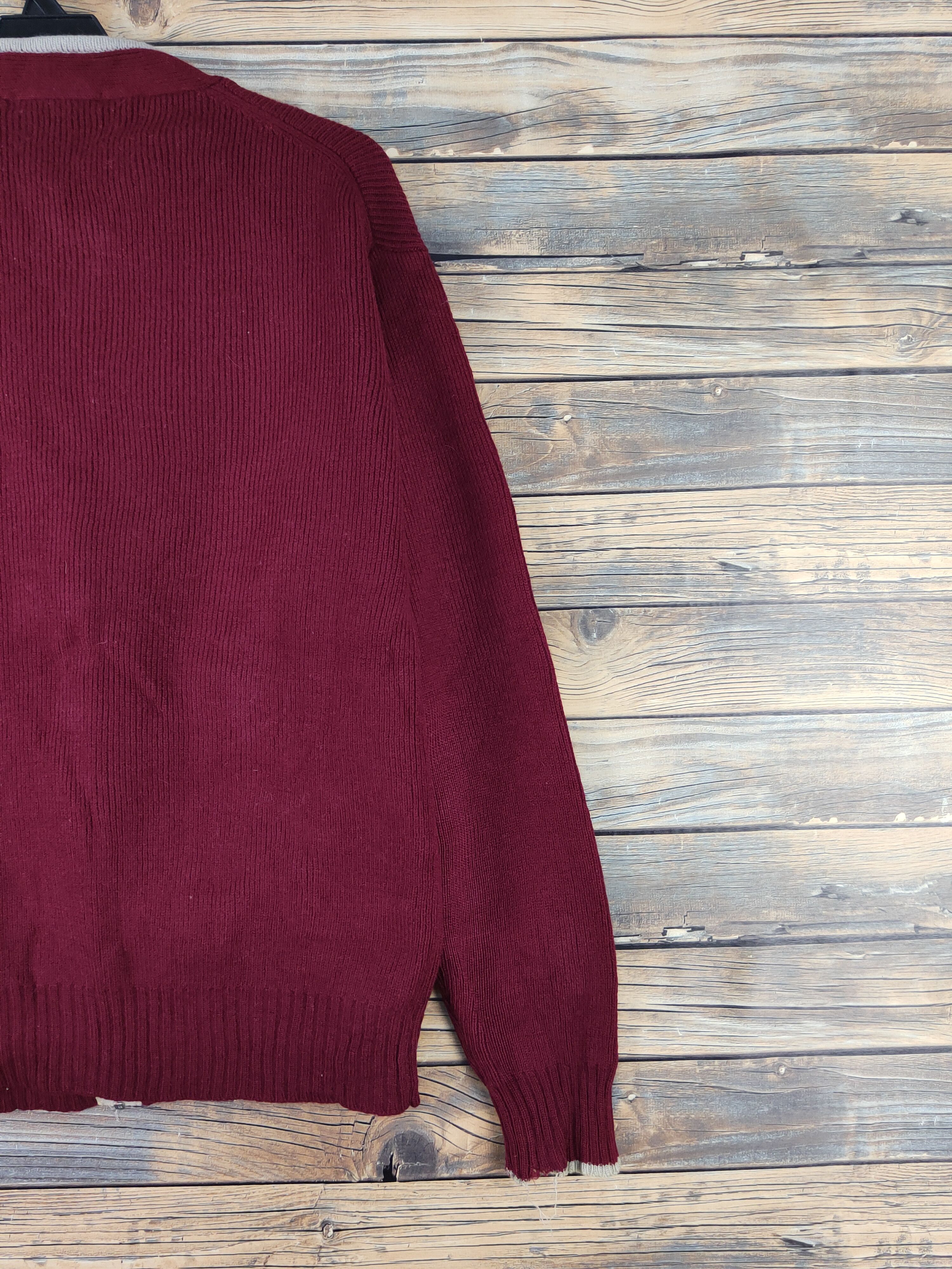 Homespun Knitwear × Japanese Brand × Vintage Freeways Maroon Knitwear Sweaters #W1687 Size US L / EU 52-54 / 3 - 9 Thumbnail