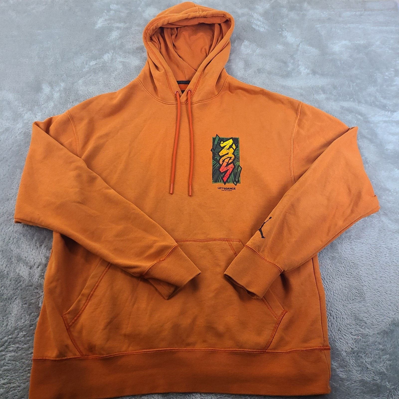 Jordan Brand Nike Air Jordan Zion Williamson Hoodie Men Size Large Orange Size US L / EU 52-54 / 3 - 1 Thumbnail
