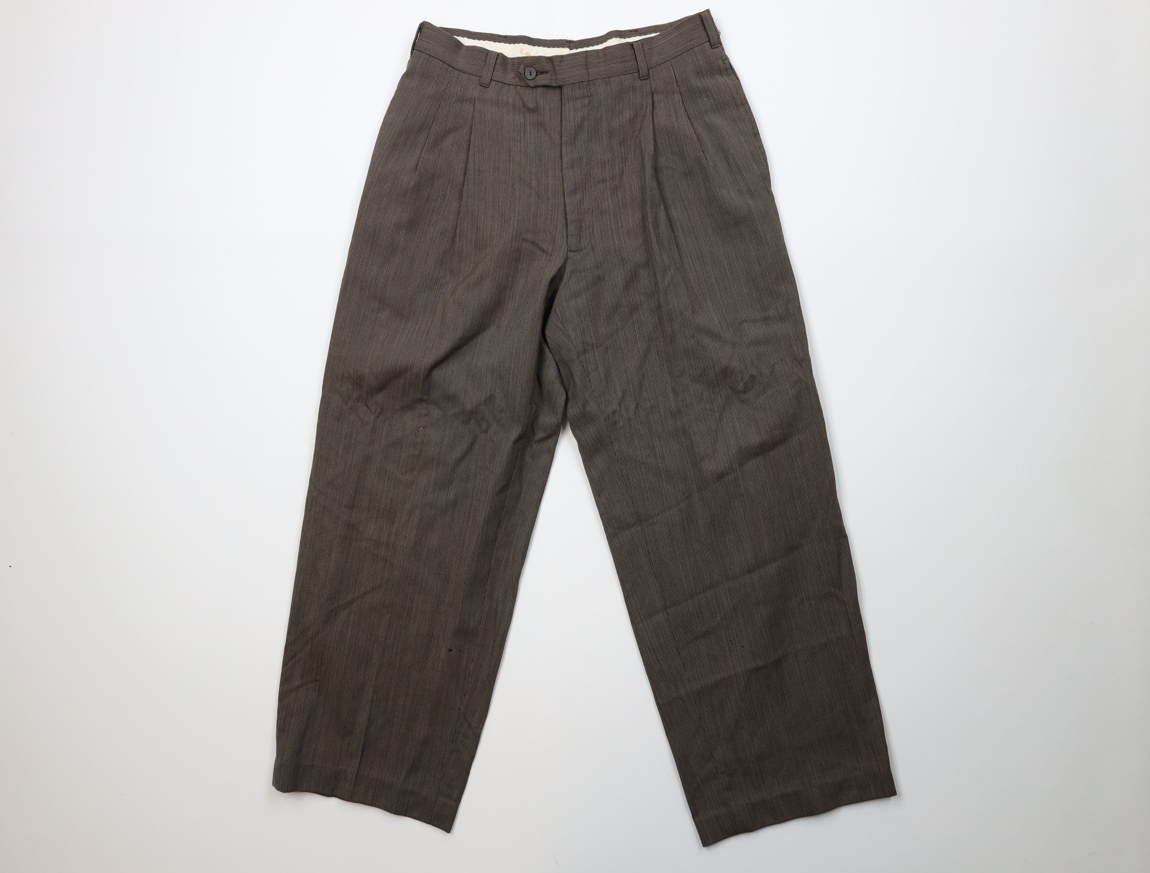 Pierre Cardin Vintage 70s Pierre Cardin Ribbed Knit Wide Leg Pants USA Size US 30 / EU 46 - 1 Thumbnail