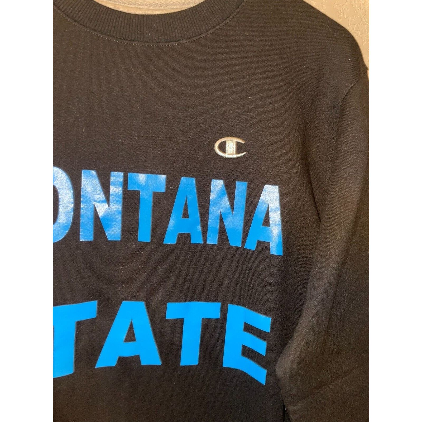Champion Champion Montana State Sweatshirt College Black Crewneck S Size US S / EU 44-46 / 1 - 3 Thumbnail
