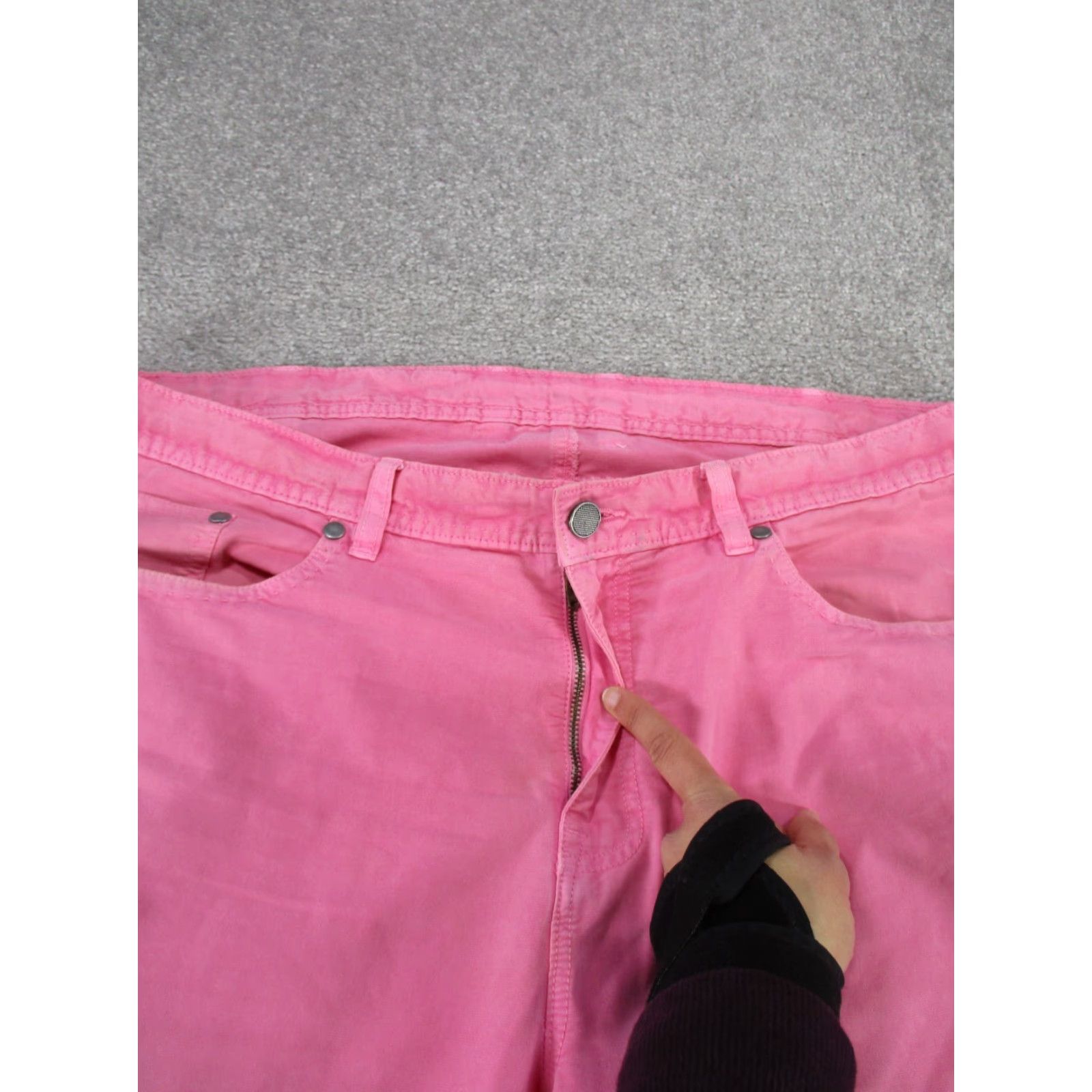 Vintage Oliver Ridley Chino Pants Womens Regular 40 Pink Solid Size 27" / US 4 / IT 40 - 6 Thumbnail