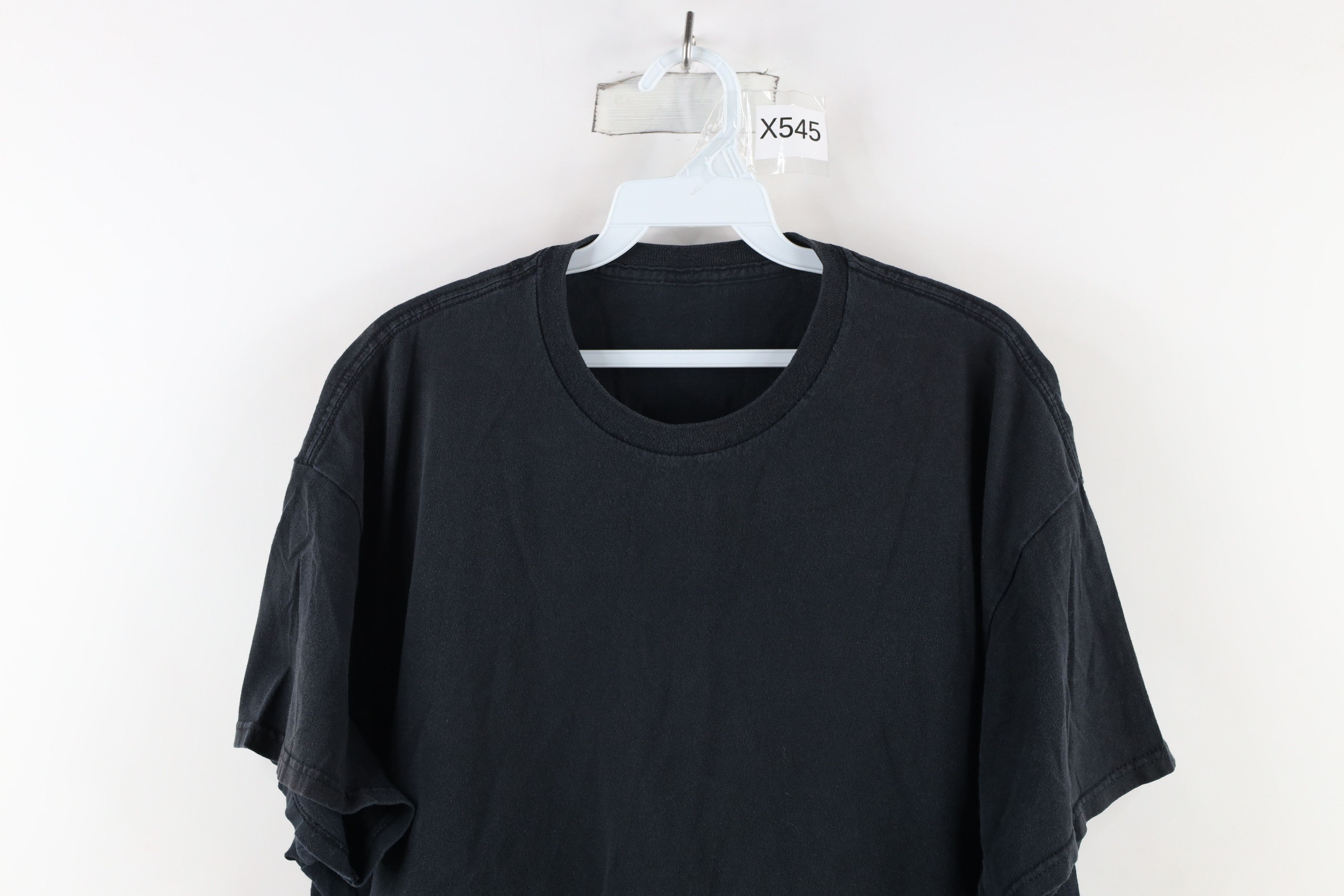 Vintage Vintage 90s Streetwear Short Sleeve T-Shirt Black Cotton Size US XL / EU 56 / 4 - 2 Thumbnail
