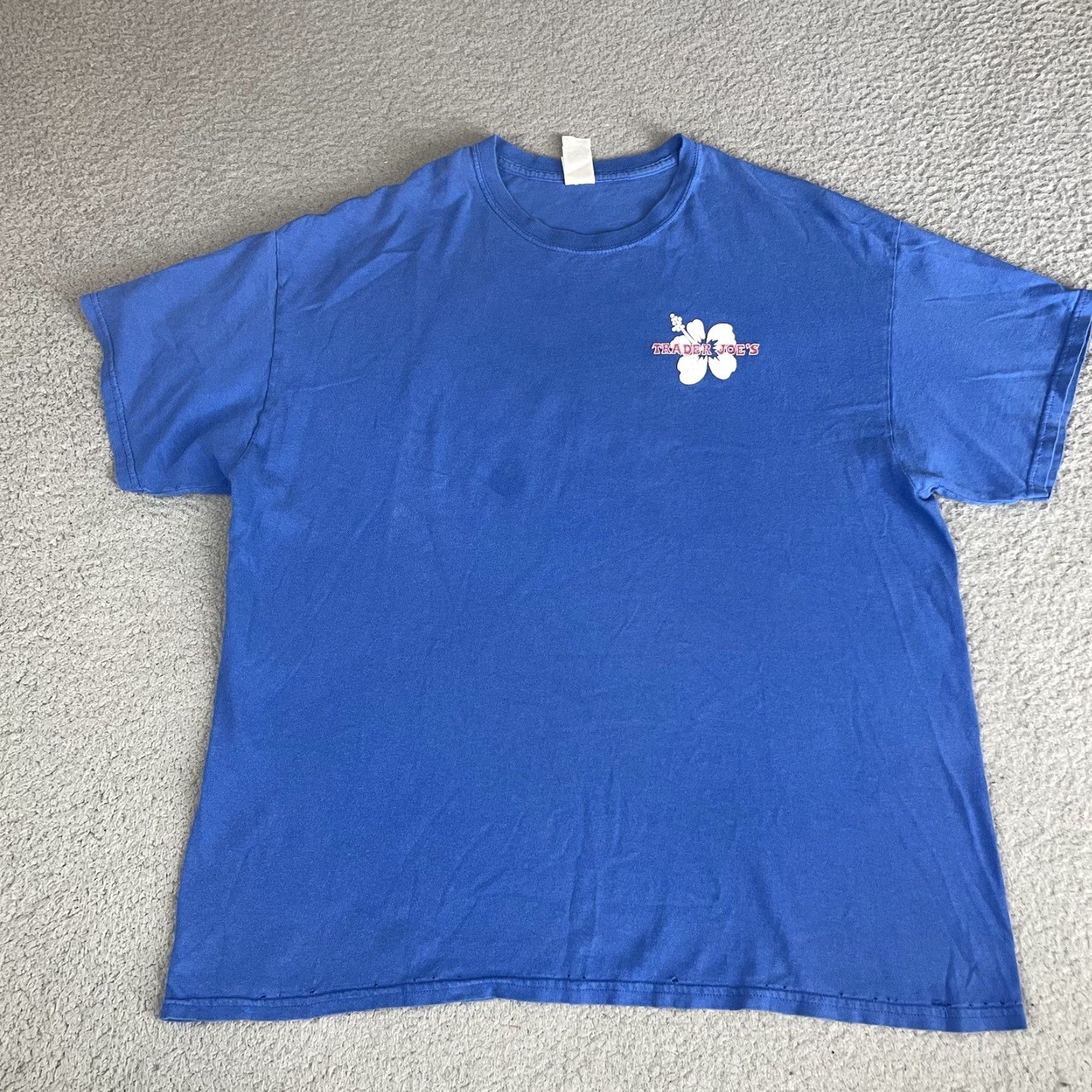 Port & Company Trader Joe’s T Shirt Adult XL Blue Port & Company Unisex Short Sleeve Crew Neck Logo All Seasons Easy Care Vintage No (Note: Vintage is No per data) Size US XL / EU 56 / 4 - 3 Thumbnail