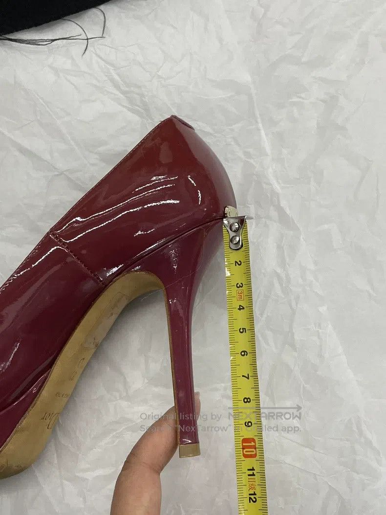 Dior Dior Red patent leather fish mouth high heels Size US 6.5 / IT 36.5 - 7 Thumbnail