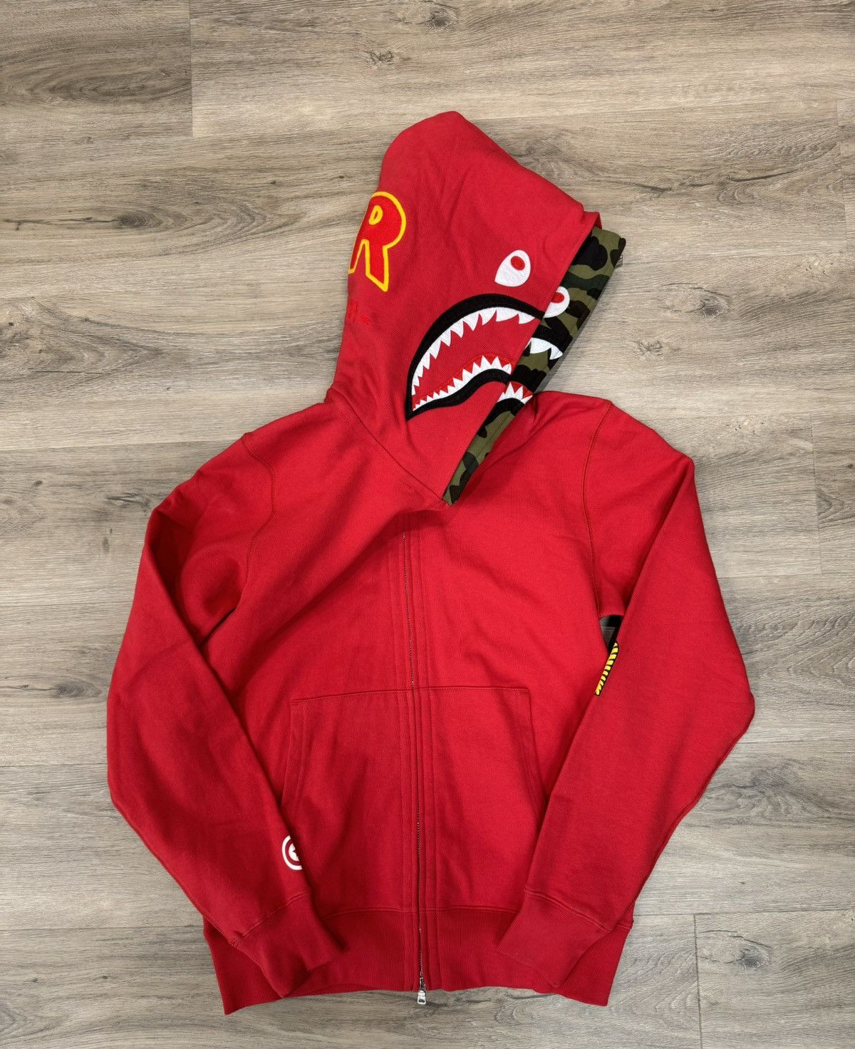 Bape Bape PONR Double Shark Full Zip Hoodie Size US M / EU 48-50 / 2 - 2 Thumbnail