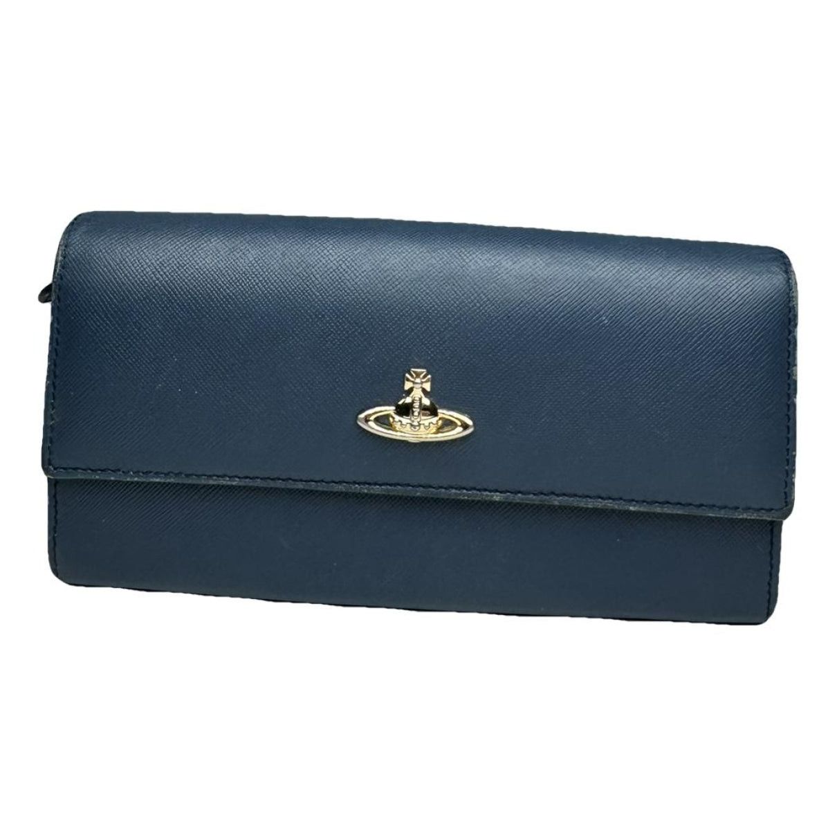 Vivienne Westwood Blue Leather Wallet Size ONE SIZE - 1 Thumbnail