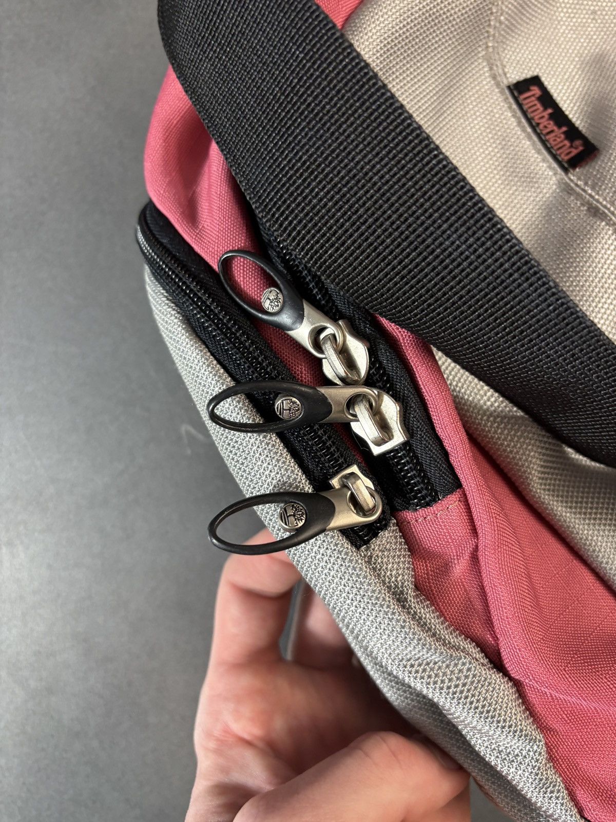 Timberland 2000s Timberland Backpack Y2K Vintage Mini Bag Knapsack Pink Size ONE SIZE - 16 Thumbnail