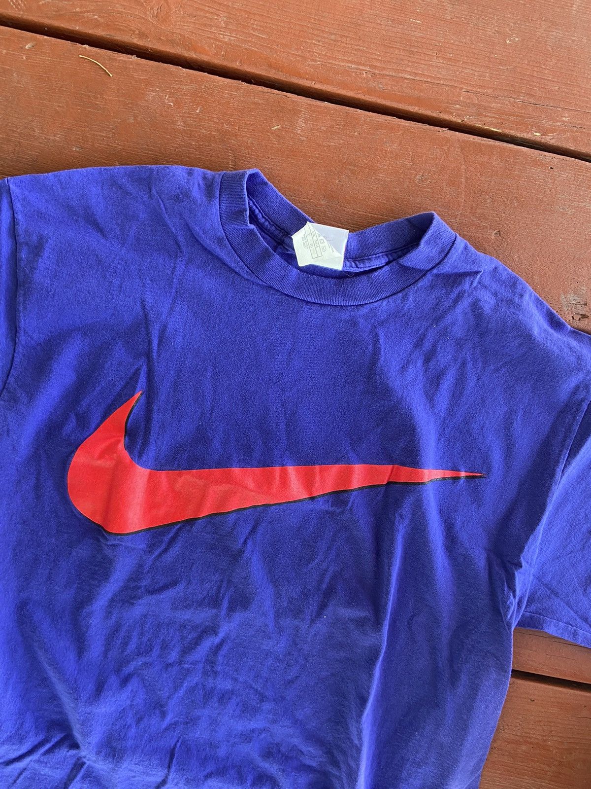 Nike × Vintage Vintage Nike big swoosh t shirt Size US XL / EU 56 / 4 - 3 Thumbnail