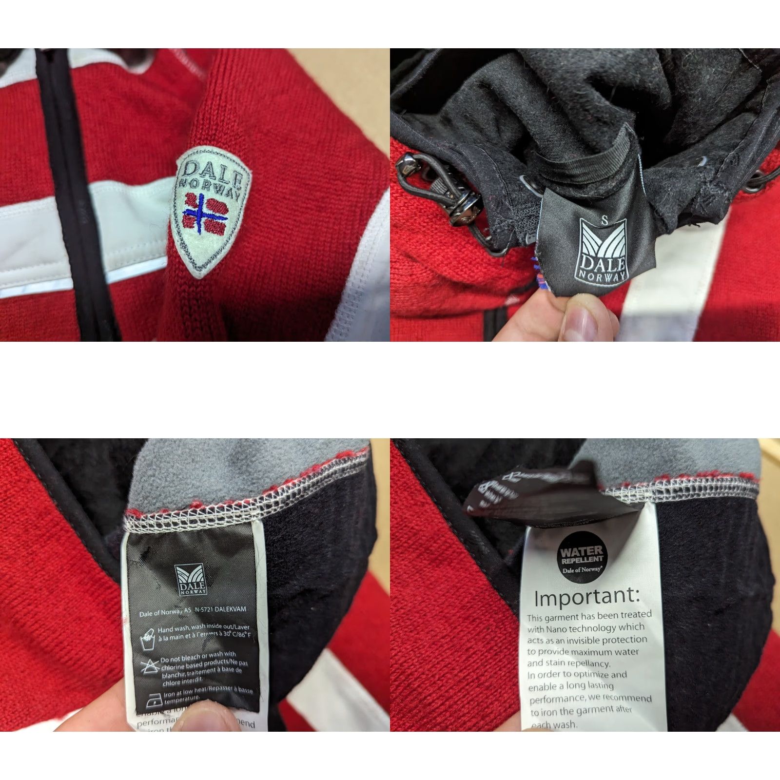 Dale Of Norway Dale Of Norway Windstopper Wool Jacket Womens Small Hooded Full Zip Weatherproof Jacket Size S / US 4 / IT 40 - 10 Thumbnail