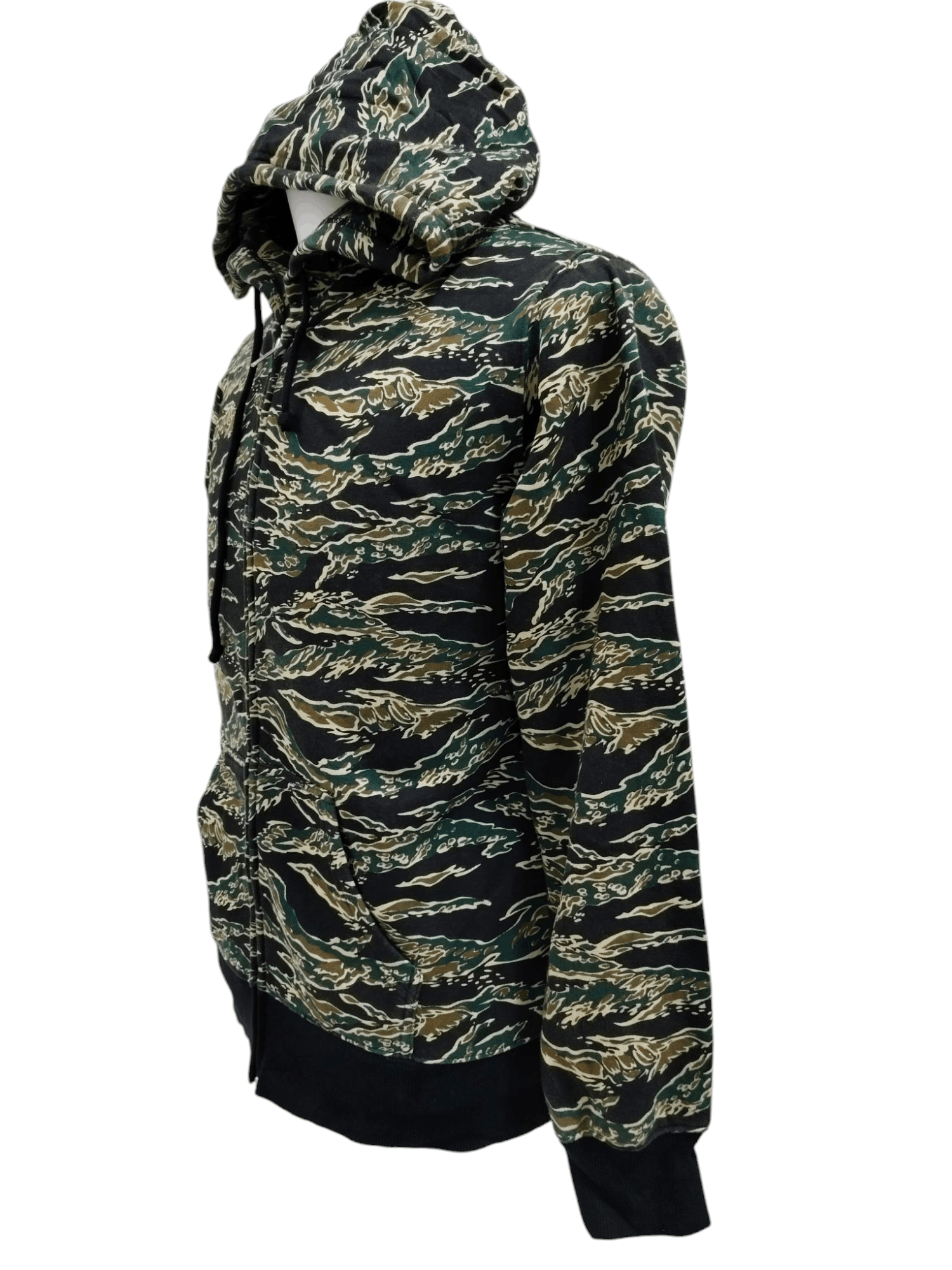 Fashion Victim × Tiger Shvrk Tiger Stripe Zipper Hoodie Sweater Size US S / EU 44-46 / 1 - 2 Thumbnail