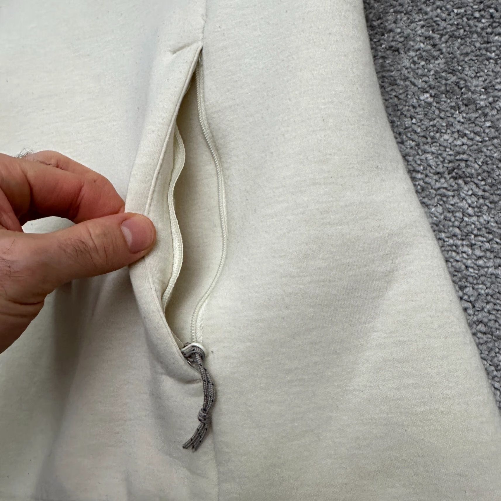Vintage Columbia Jacket Womens XL Ivory Gray Full Zip Outdoor - Northern Comfort Hybrid Size XL / US 12-14 / IT 48-50 - 4 Thumbnail