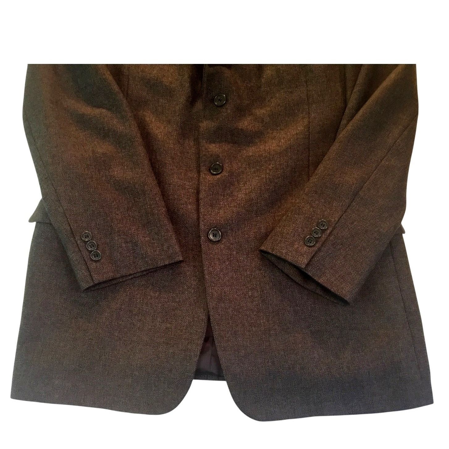 Other Calvin America Brown Herringbone Wool Sport Coat Size US M / EU 48-50 / 2 - 7 Thumbnail