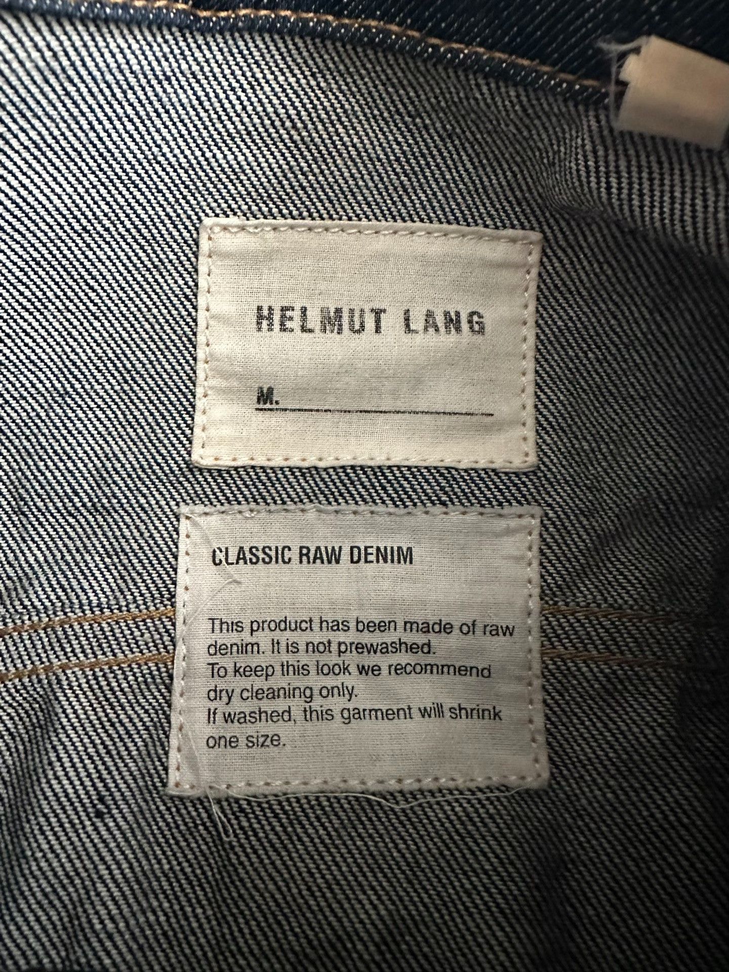 Helmut Lang HELMUT LANG TYPE1 Original Cow denim jacket| Size US S / EU 44-46 / 1 - 4 Thumbnail