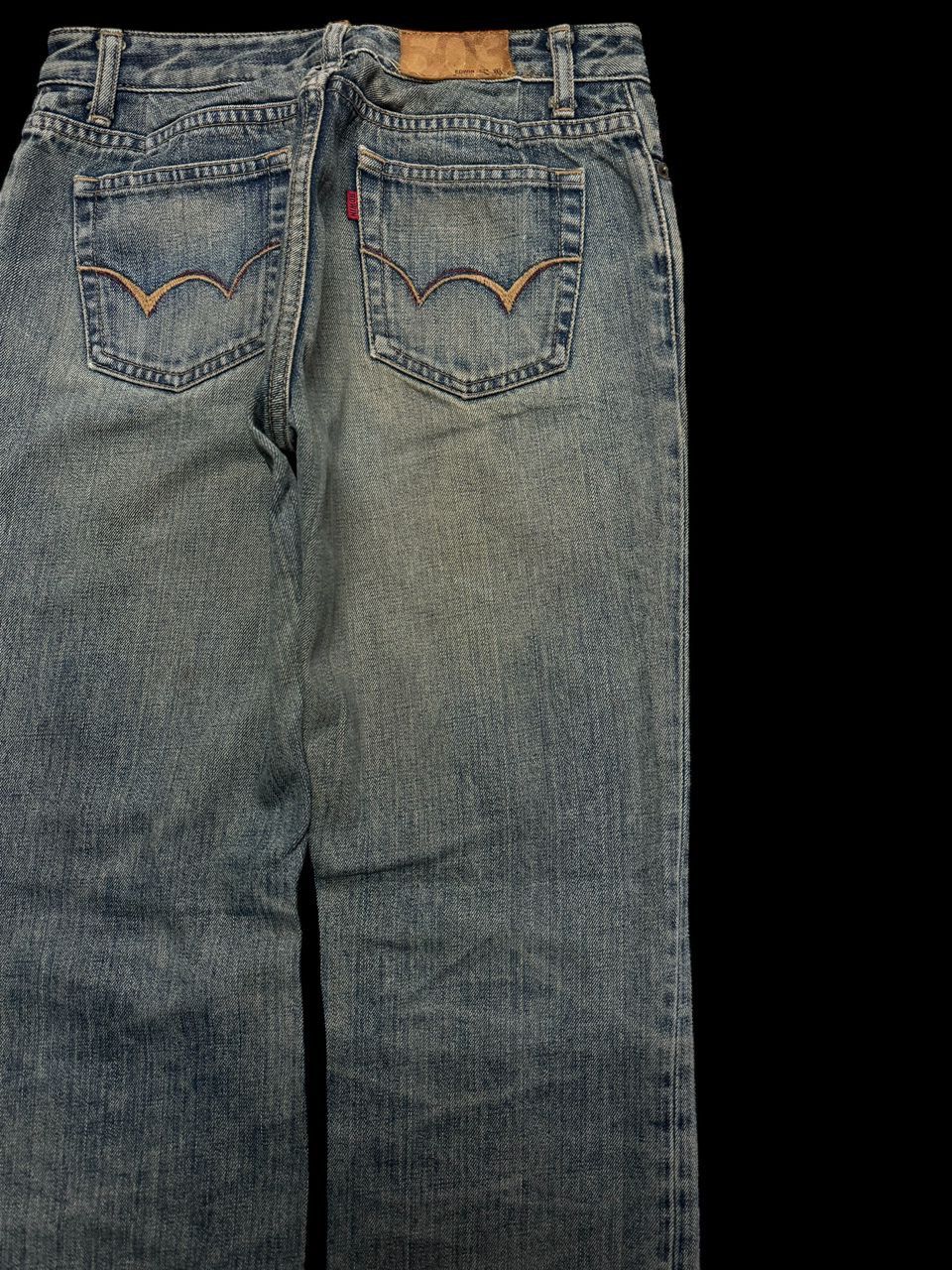 Edwin INSANE Vintage 80s Edwin Rusty Mudwash Distressed Jeans Size US 27 - 15 Thumbnail