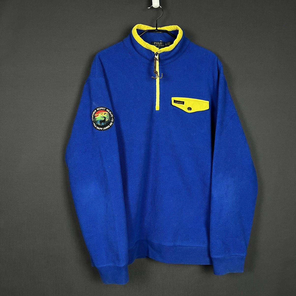 Polo Ralph Lauren × Vintage Polo Ralph Lauren fleece Zip Respect Wildlife Sportsman Size US XL / EU 56 / 4 - 3 Thumbnail