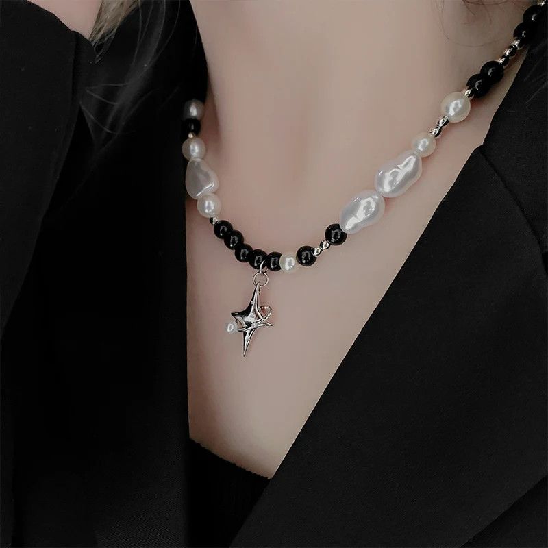 Jewelry Imitation Pearl Star Pendant Necklaces Size ONE SIZE - 1 Thumbnail