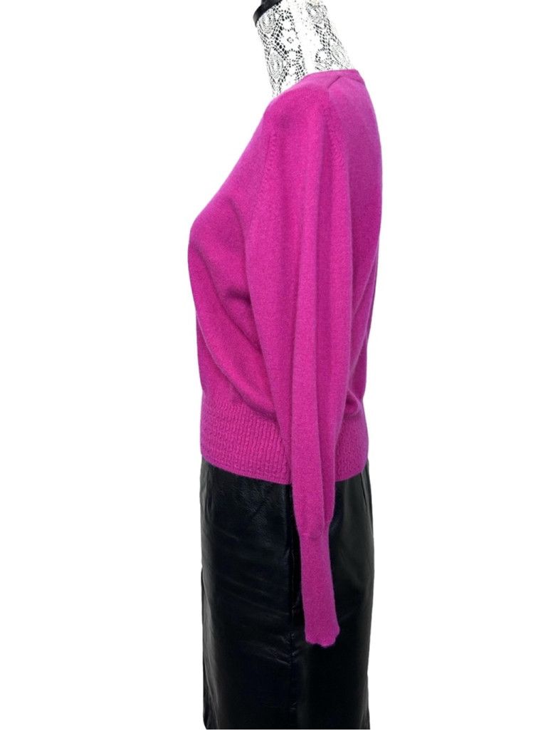 Other 100% cashmere Martha Stewart fuschia magenta sweater size s Size S / US 4 / IT 40 - 4 Thumbnail