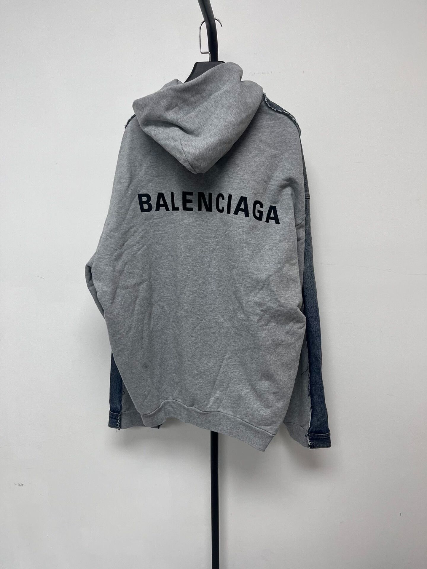 Balenciaga balenciaga hooded denim jacket for men Size US M / EU 48-50 / 2 - 1 Thumbnail