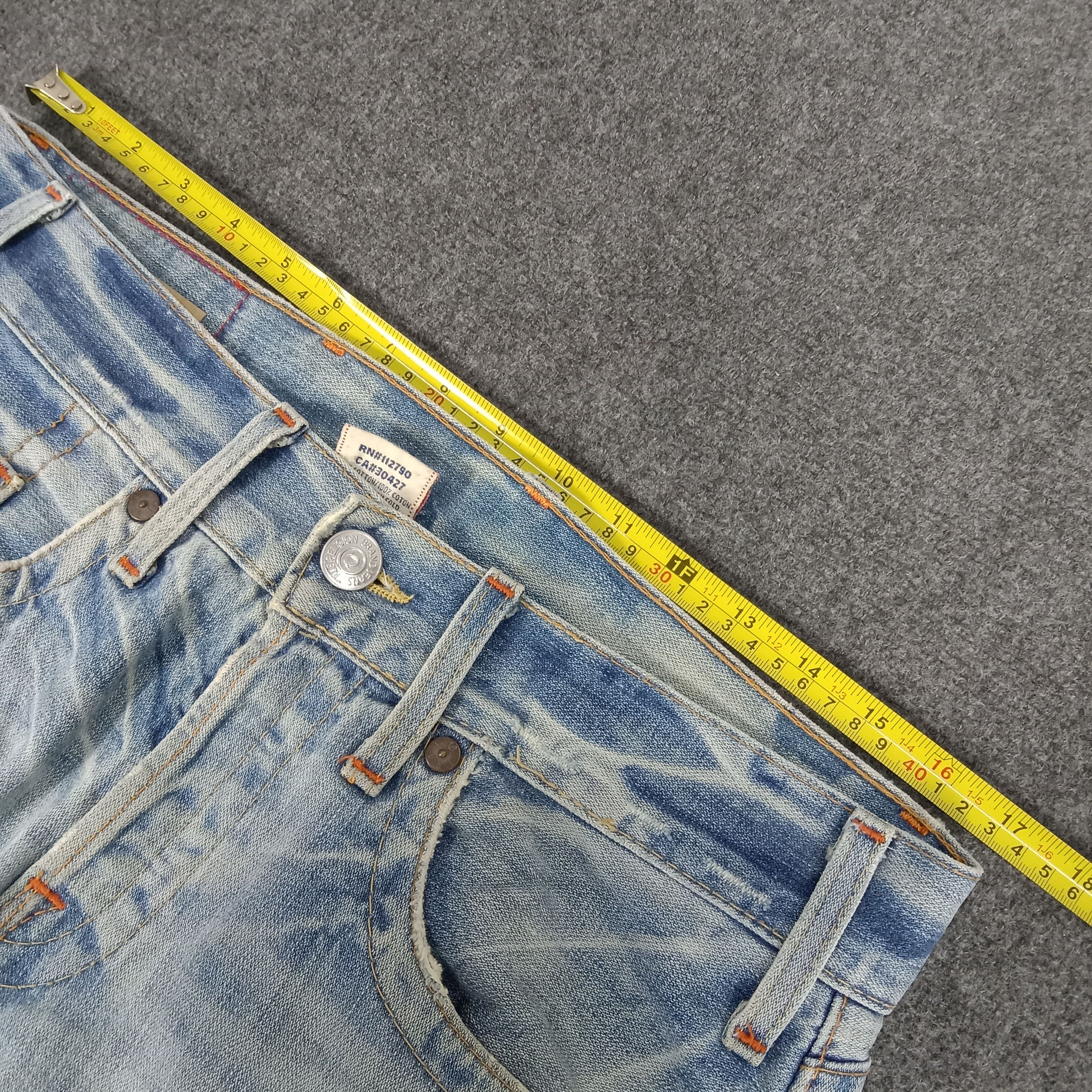 True Religion × Vintage True Religion American Distressed Style Denim Jeans Size US 33 - 10 Thumbnail