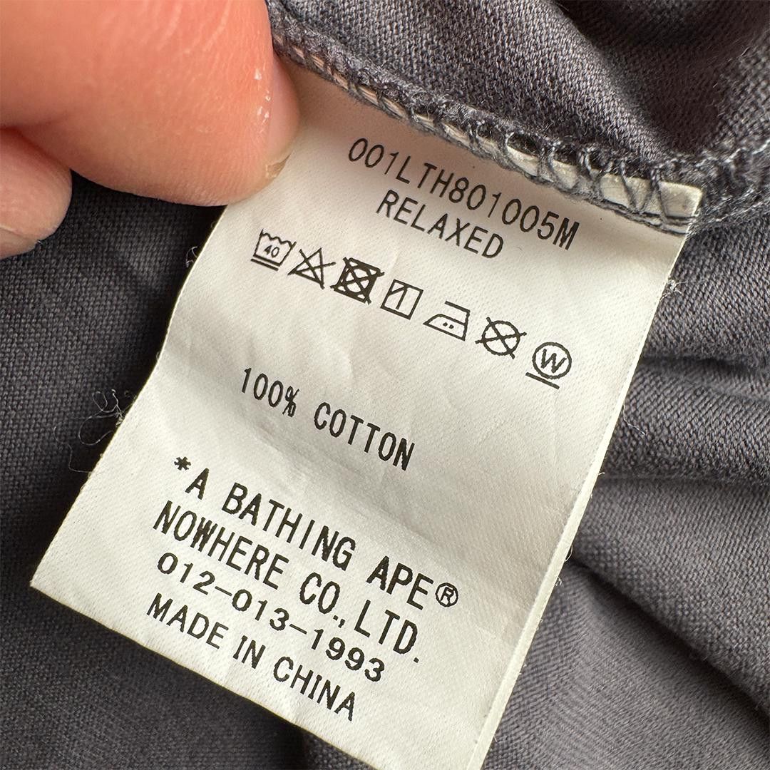 Bape BAPE Grey Star Pattern Long Sleeve Shirt (M) Size US M / EU 48-50 / 2 - 5 Thumbnail