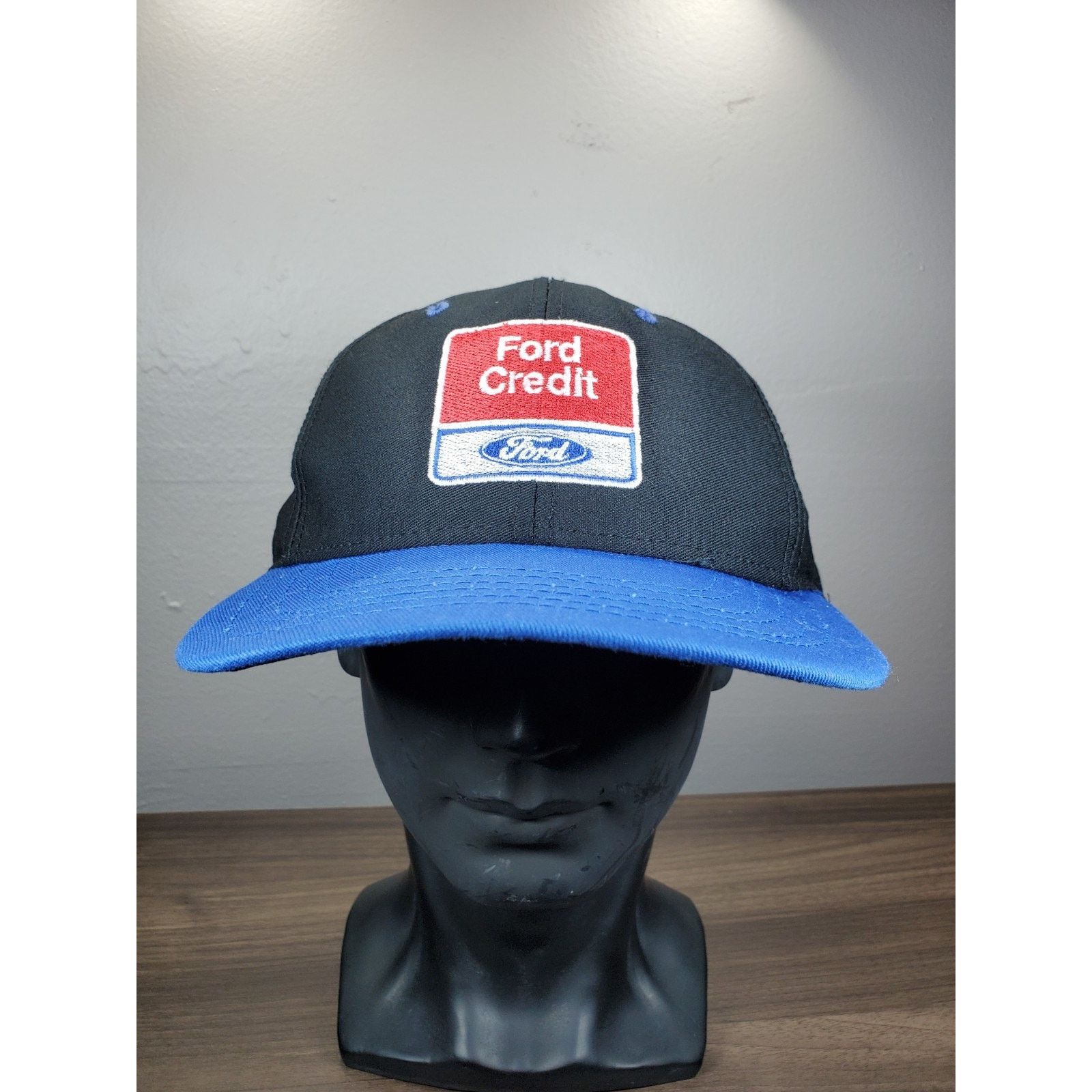 Ford × Vintage Ford Credit Snapback Cap Hat Blue & Black USA Made Size ONE SIZE - 2 Thumbnail