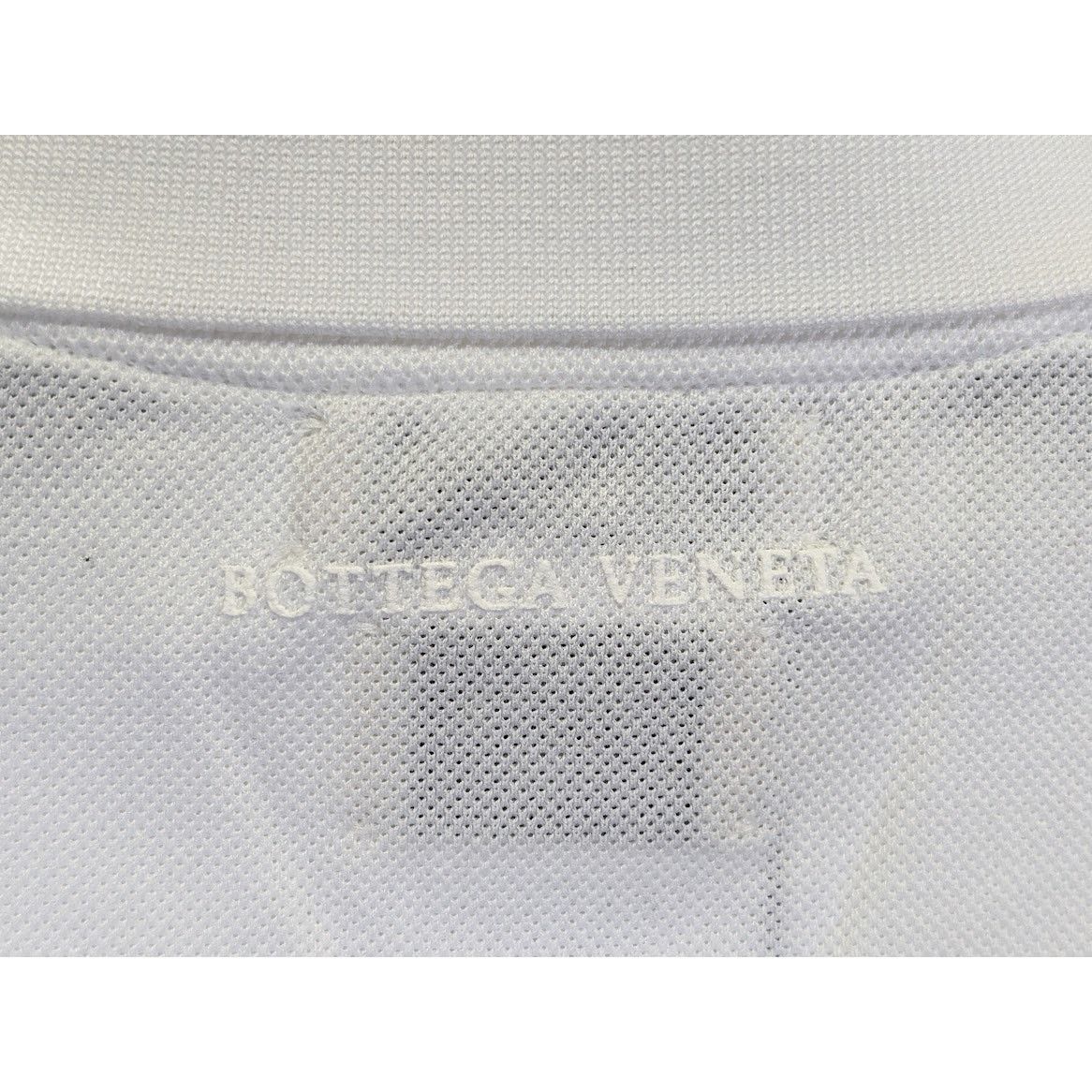 Bottega Veneta o1rshd1 New Piquet Jersey Polo T-Shirt in Optic White Size US L / EU 52-54 / 3 - 14 Thumbnail