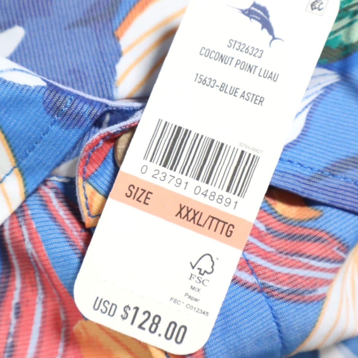 Tommy Bahama Tommy Bahama The Coconut Point Luau Modal Floral Button Up Shirt Blue Men's 3XL Size US XXL / EU 58 / 5 - 6 Thumbnail