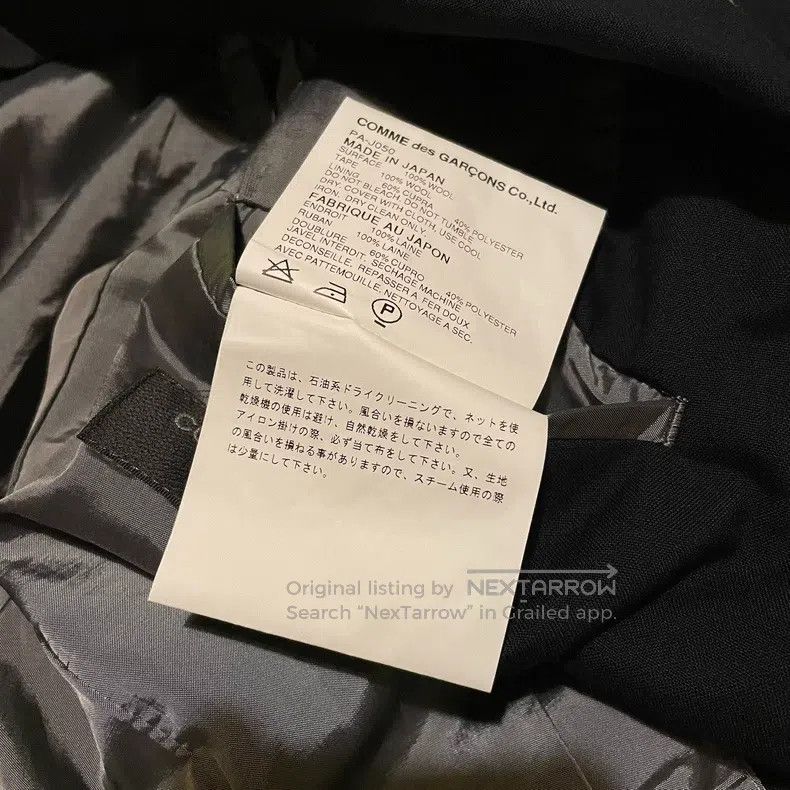 Comme des Garcons Comme Des Garcons Rough Cloth Striped Wool Ankle Length Sl Size US S / EU 44-46 / 1 - 6 Thumbnail