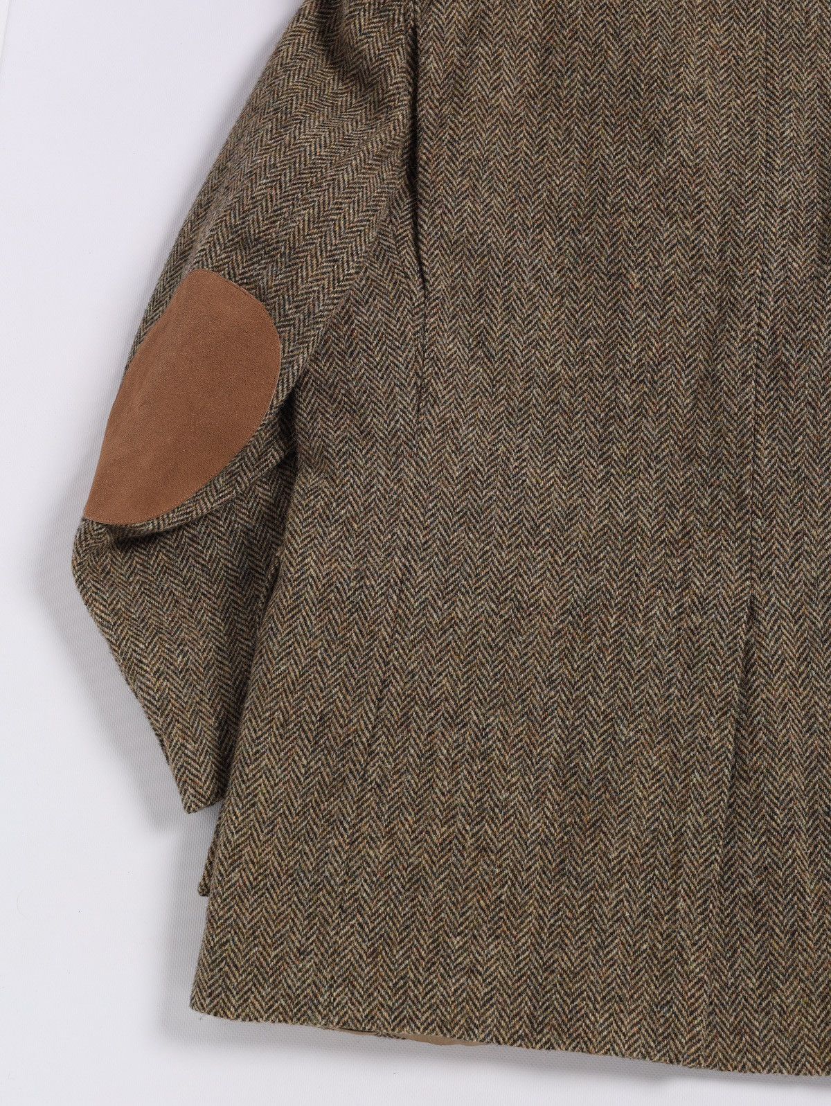 Harris Tweed Harris Tweed Orvis USA Wool Blazer Jacket Herringbone Huntin Size 46L - 13 Thumbnail
