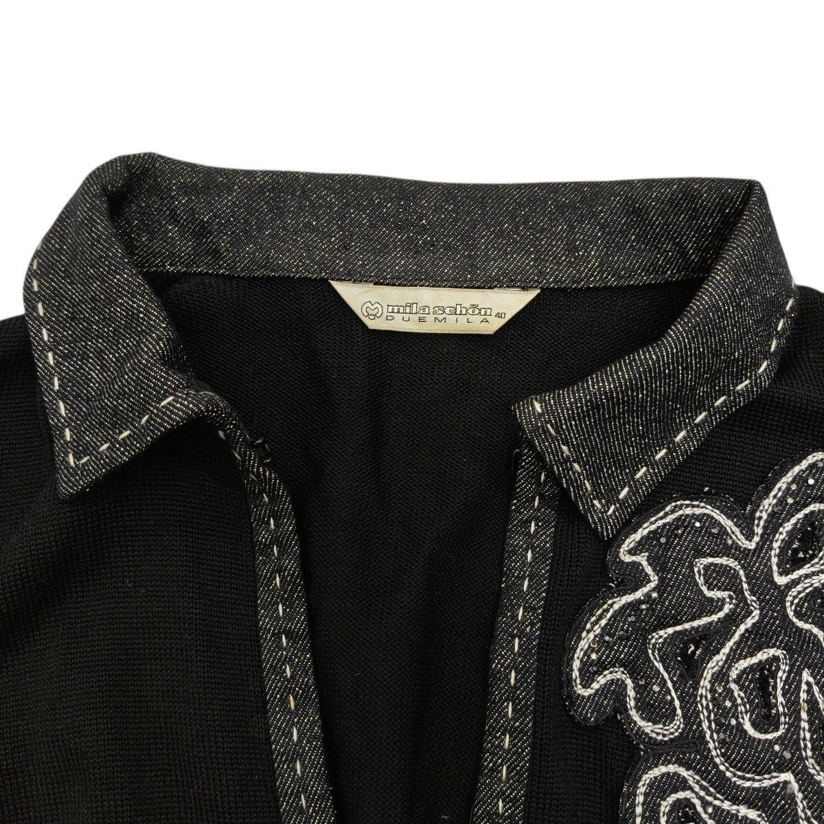 Mila Schon Vintage Mila Schon Minimalist Black Jacket Logo Size S / US 4 / IT 40 - 6 Thumbnail