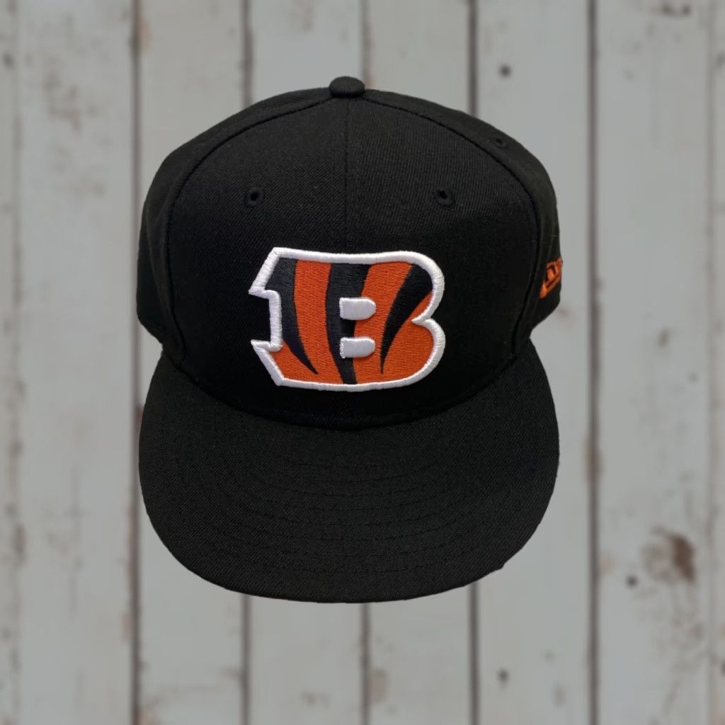 New Era Cincinnati Bengals New Era 9Fifty SnapBack Adjustable Hat Black Hat Mens One Size Black Size ONE SIZE - 1 Thumbnail