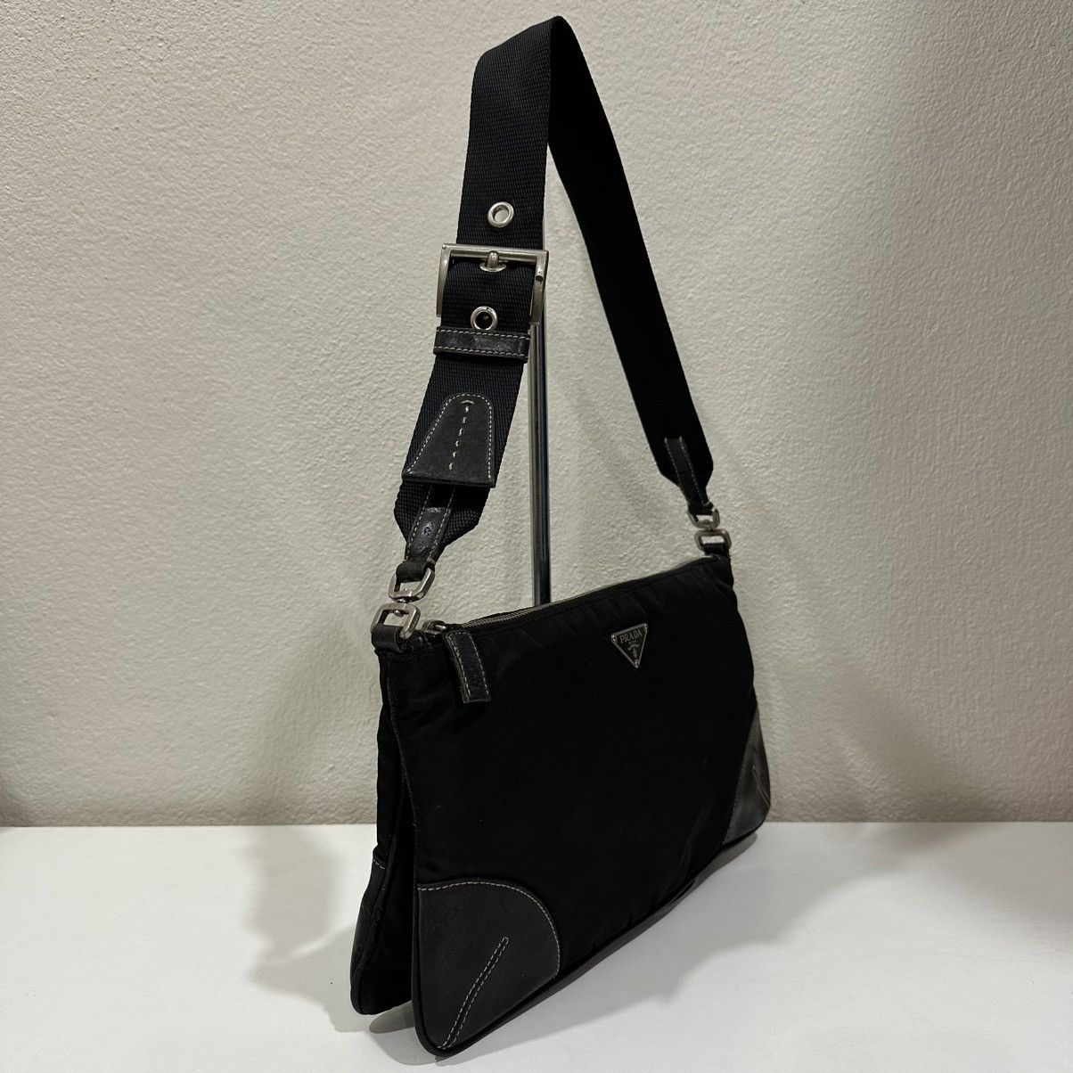 Prada ‼️LASTDROP‼️ AUTHENTIC PRADA TESSUTO BAGUETTE SHOULDER BAG Size ONE SIZE - 4 Thumbnail