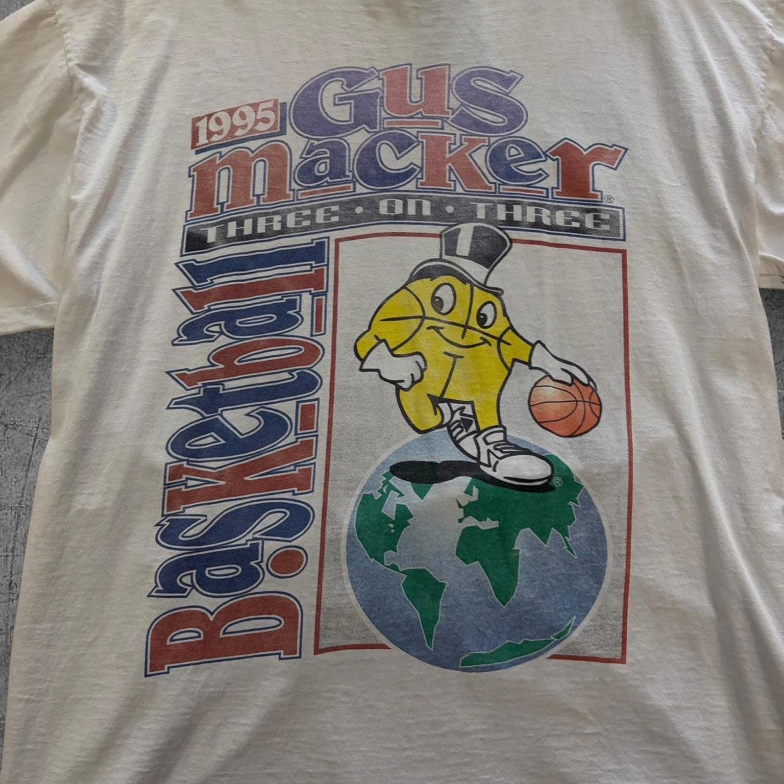 Vintage 1995 Gus Macker Roswell Basketball Tee Size US XL / EU 56 / 4 - 2 Thumbnail