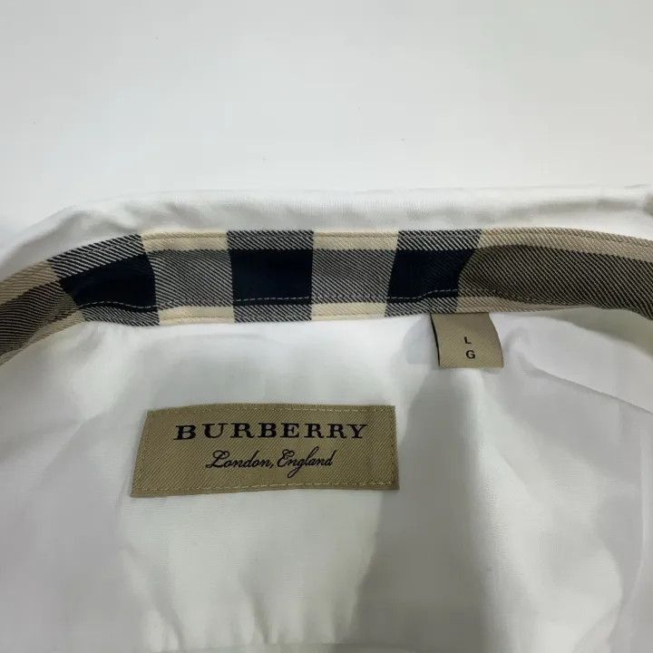 Burberry Burberry Burberry Classic White Long Sleeve Shirt-2507 Size US L / EU 52-54 / 3 - 4 Thumbnail