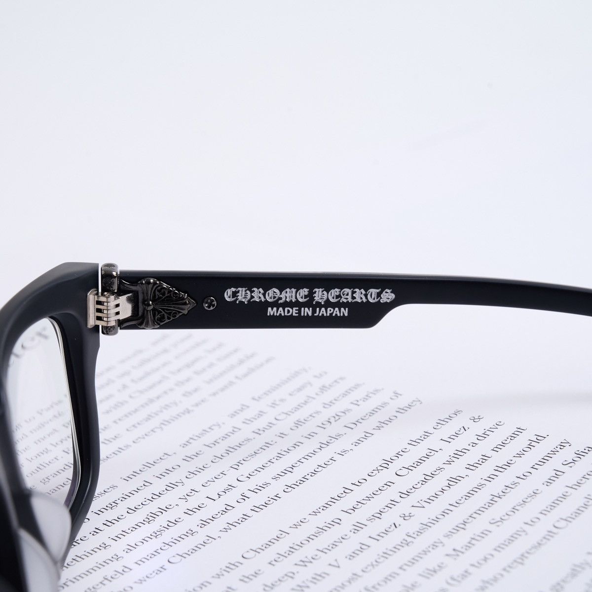 Chrome Hearts CHROME HEARTS BOX-OFFICER BLACK GLASSES Size ONE SIZE - 4 Thumbnail