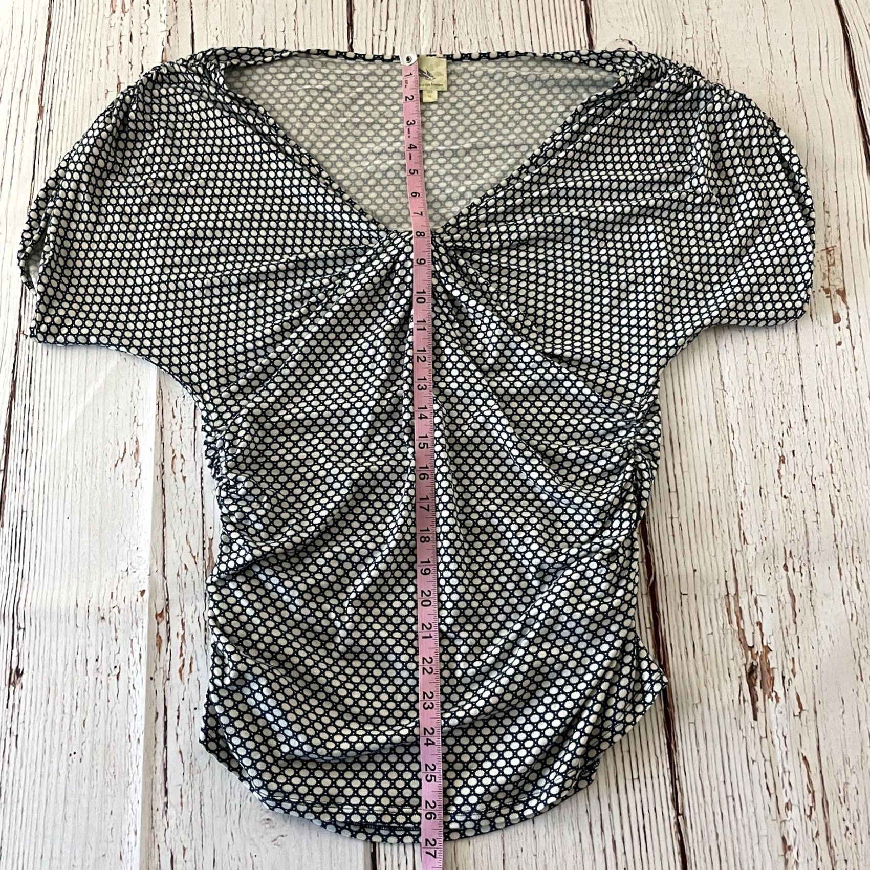 Vintage Weston Wear Anthropologie Short Sleeve Blouse Women's M Blue Size M / US 6-8 / IT 42-44 - 4 Thumbnail