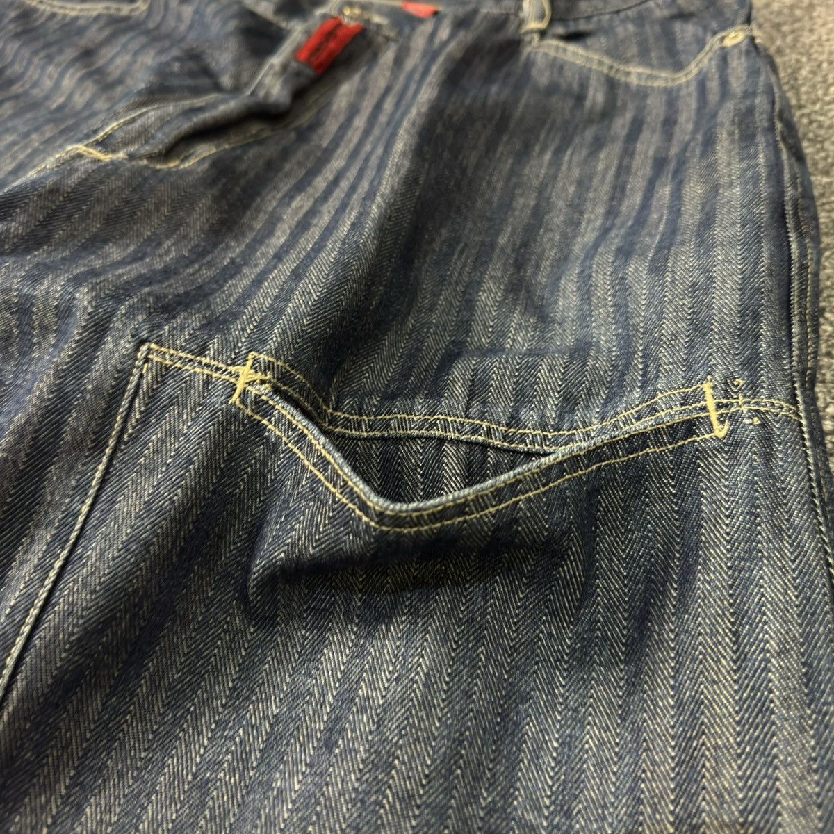 Ruff Ryders Vintage y2k Baggy Flared Tweed Ruff Ryders Dirty Denim Rap Size US 38 / EU 54 - 5 Thumbnail