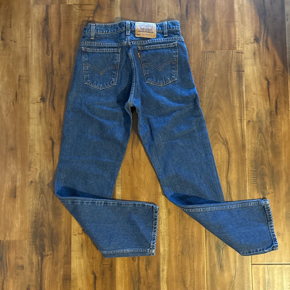 Levi's Vintage Clothing Levi’s 505 Regular Fit Straight Leg Orange Tab 90’s Vintage Size US 30 / EU 46 - 2 Thumbnail
