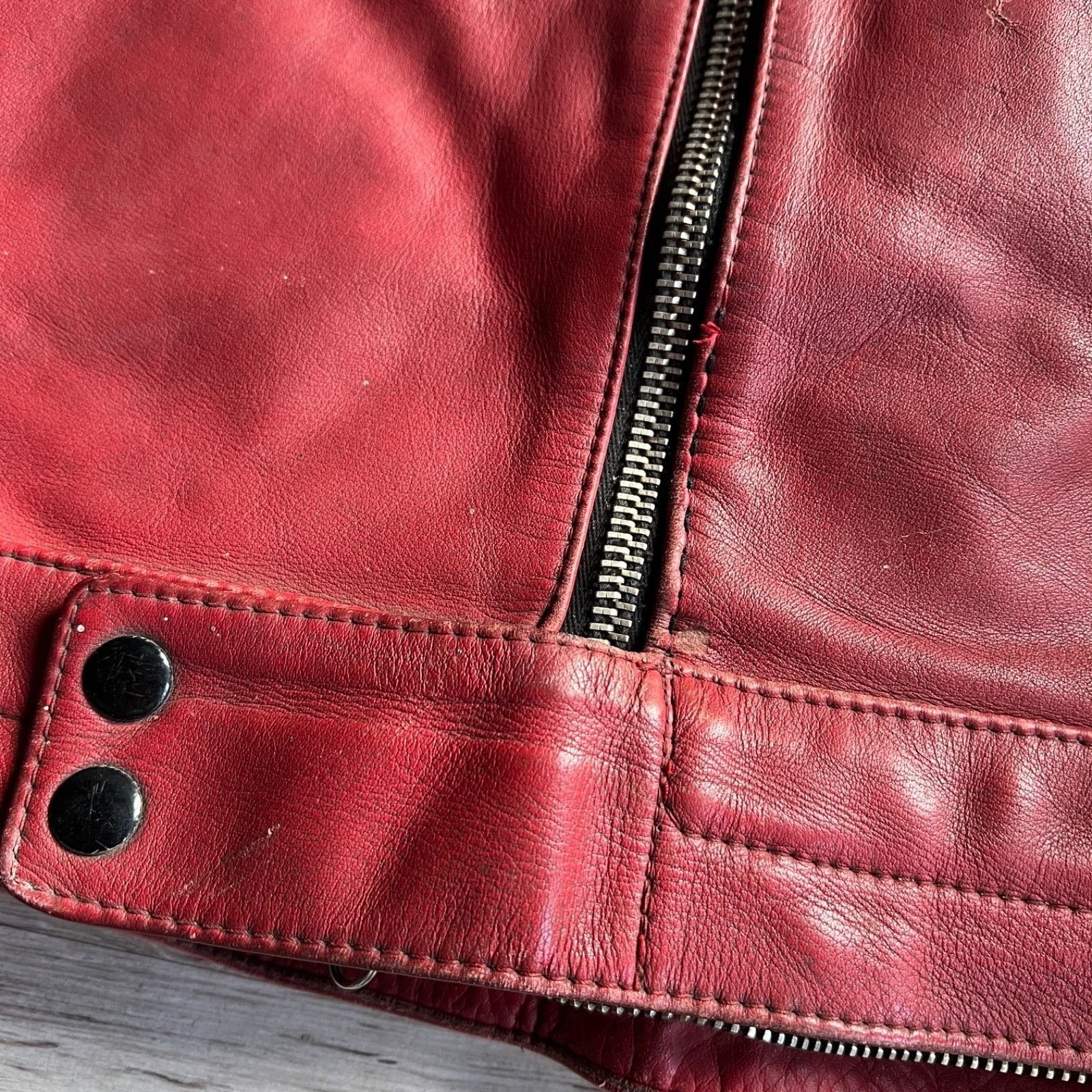 Genuine Leather Harro Vintage 70s Leather Motorcycle Jacket 9779AC Size US M / EU 48-50 / 2 - 8 Thumbnail