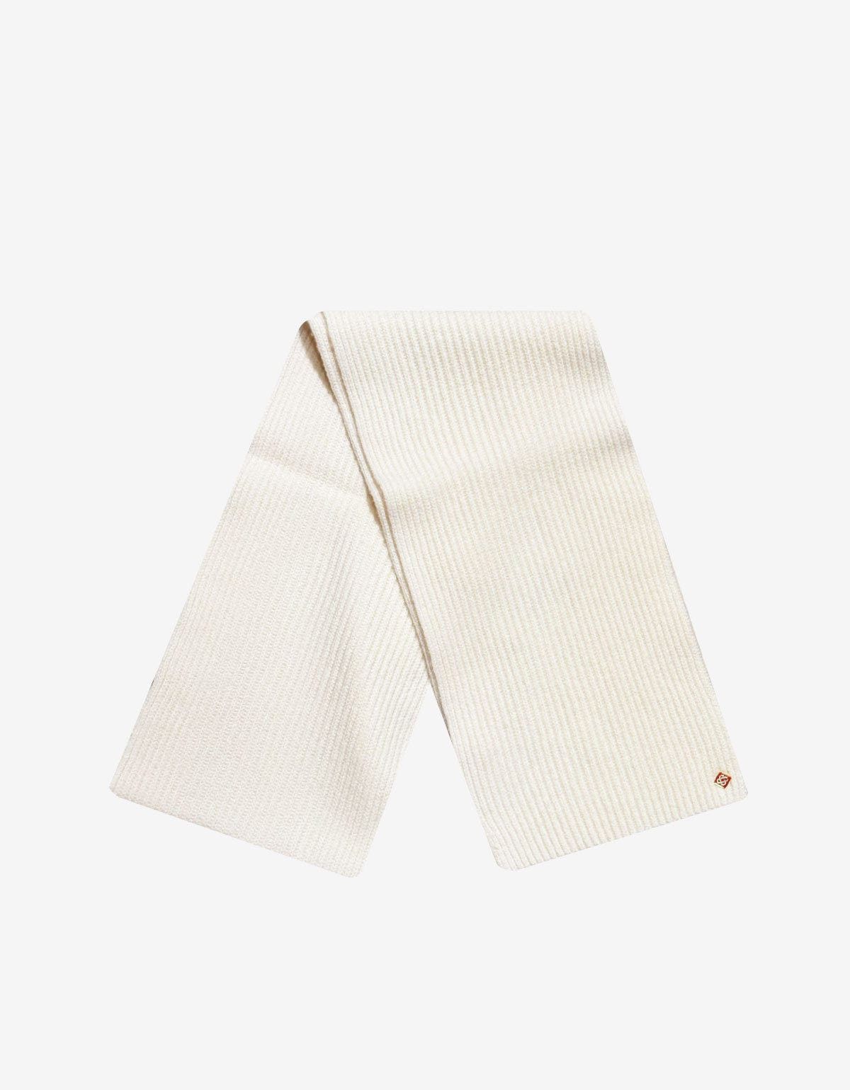 Casablanca Casablanca White Wool Rib Ski Scarf Size ONE SIZE - 3 Thumbnail