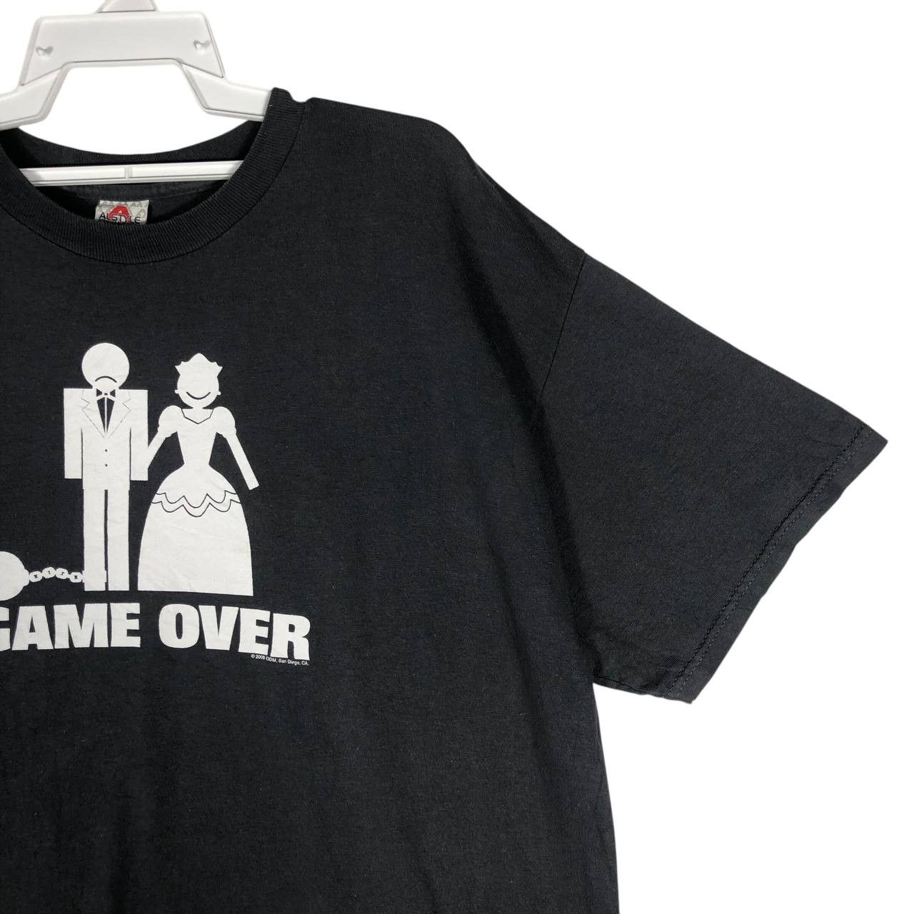 Vintage Vintage Game Over Married T-Shirt Size US XL / EU 56 / 4 - 4 Thumbnail