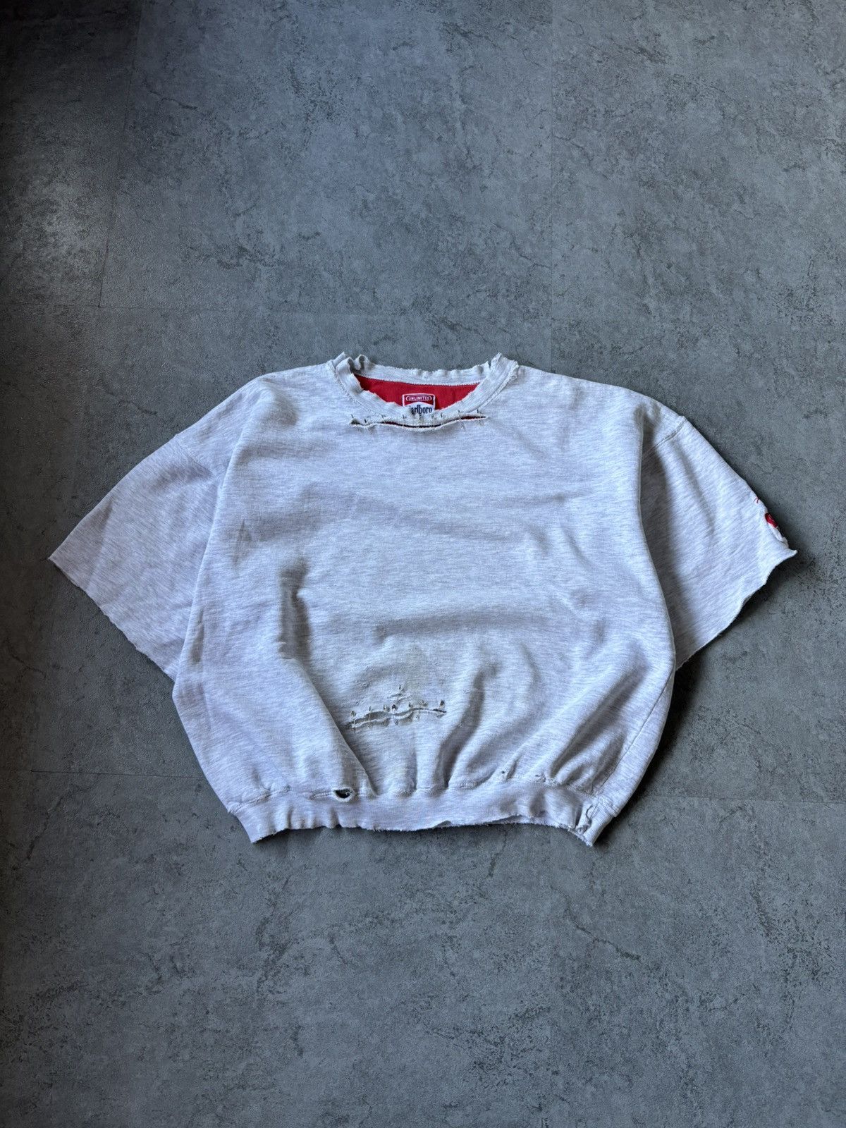 Marlboro Marlboro trash & distressed crewneck Size US L / EU 52-54 / 3 - 1 Thumbnail