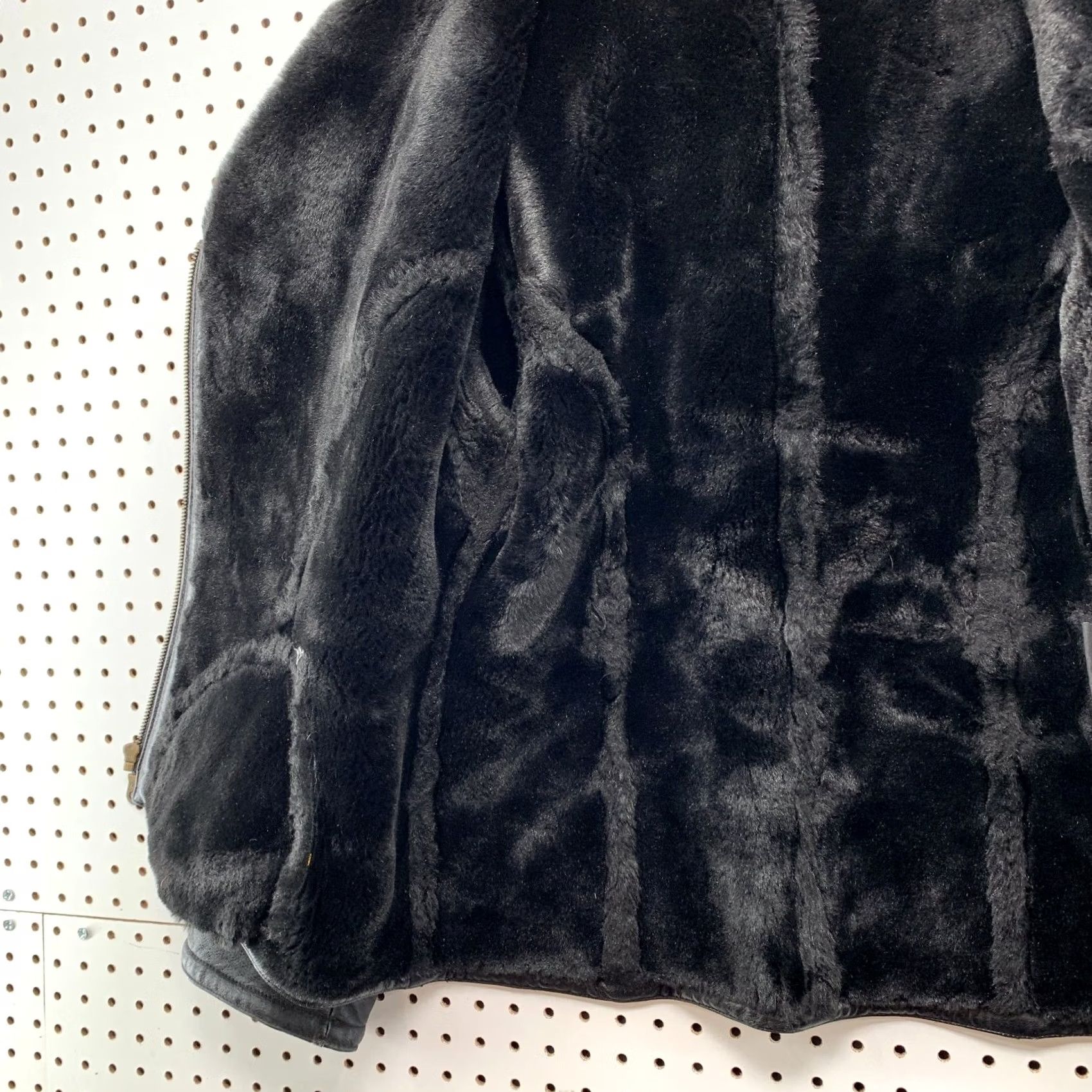 Vintage Wilsons Leather Genevieve Jacket Womens M Black Faux Fur Liner Jacket Size M / US 6-8 / IT 42-44 - 7 Thumbnail