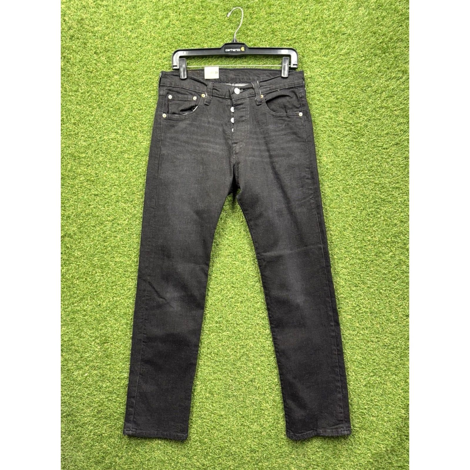 Levi's Levi's 501 Jeans Mens 30x32 Black Legacy Straight Leg Original Fit Button Fly NWT Size US 30 / EU 46 - 2 Thumbnail