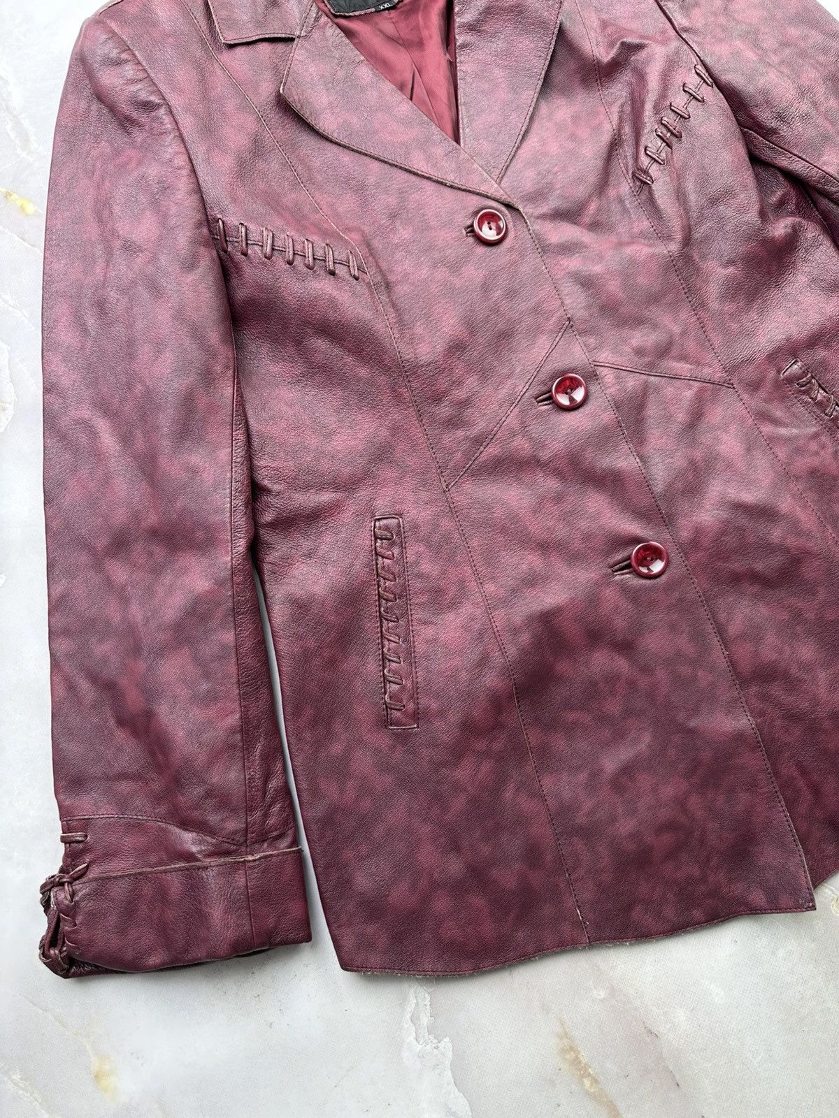Japanese Brand Vintage Leather Jacket Size L / US 10 / IT 46 - 5 Thumbnail