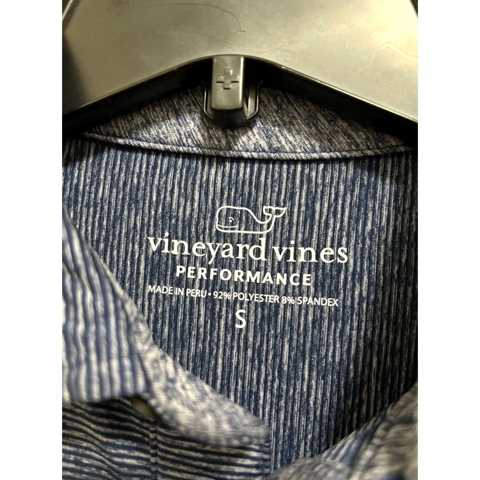 Vineyard Vines VINEYARD VINES Polo Shirt Men Small Blue Striped Short Sleeve Golf Performance Casual Activewear Size US S / EU 44-46 / 1 - 5 Thumbnail