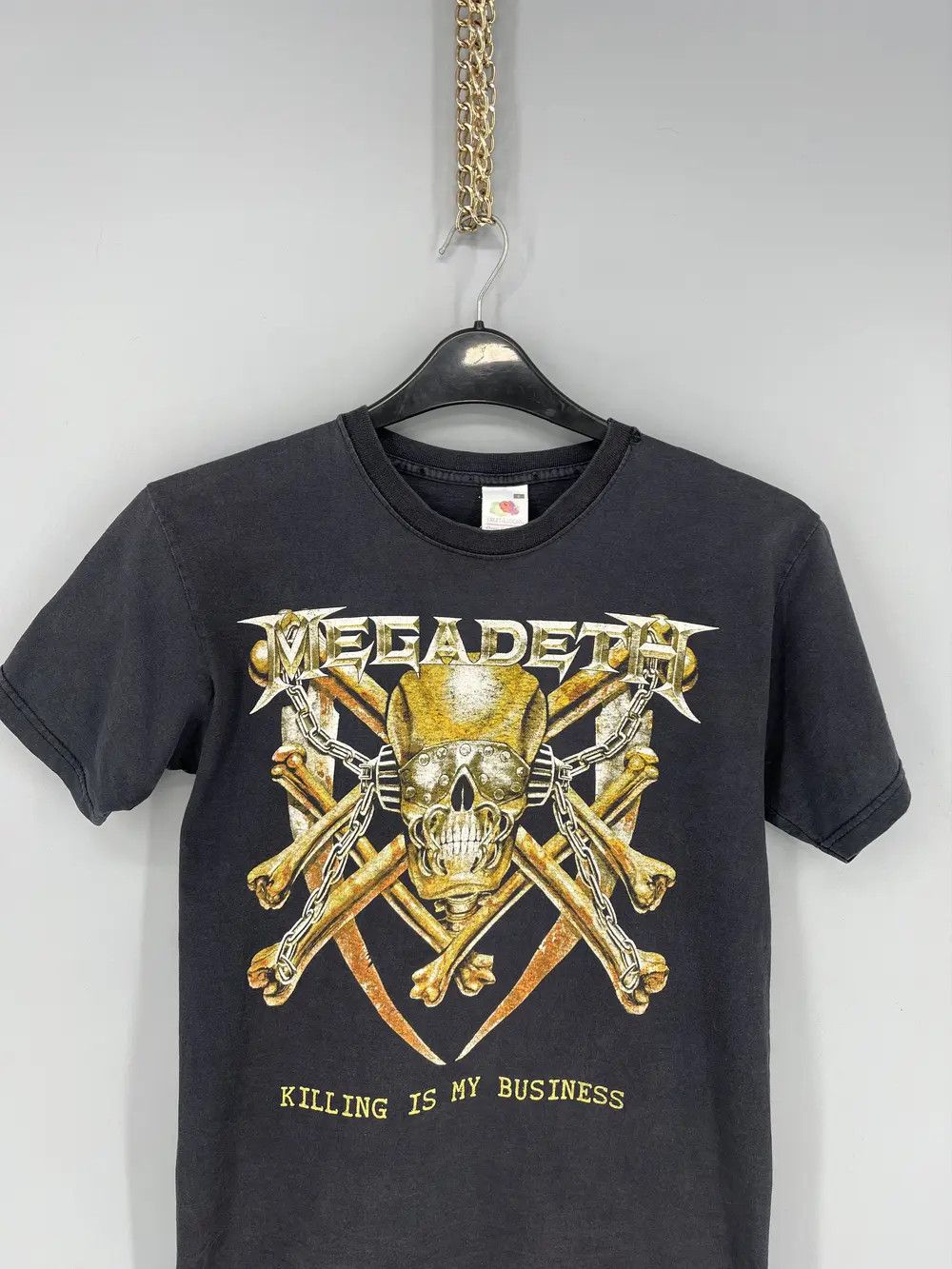 Band Tees Vintage Y2K MEGADETH Band Rock Tee Horror Skull Screamer 90s Size US S / EU 44-46 / 1 - 4 Thumbnail