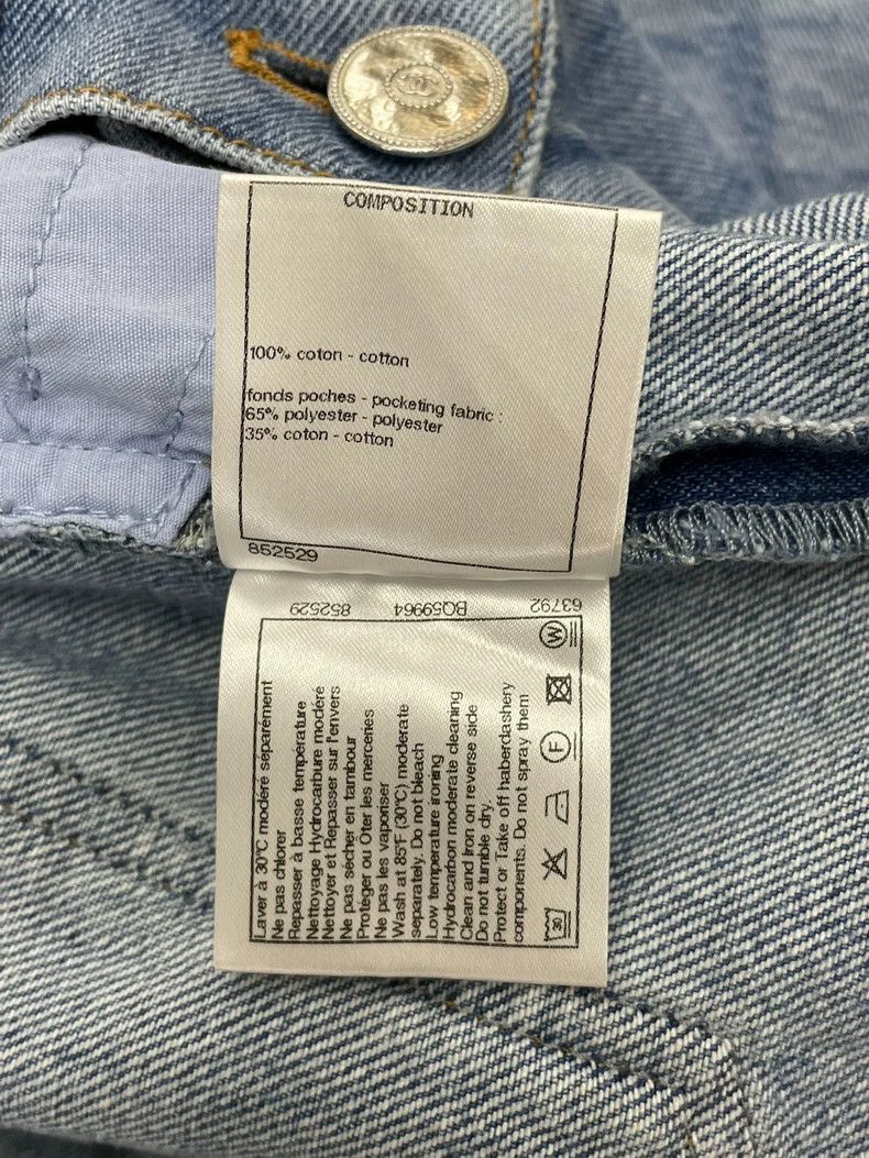 Chanel chanel Blue diamond-patterned jeans Size 25" / US 0 / IT 36 - 5 Thumbnail