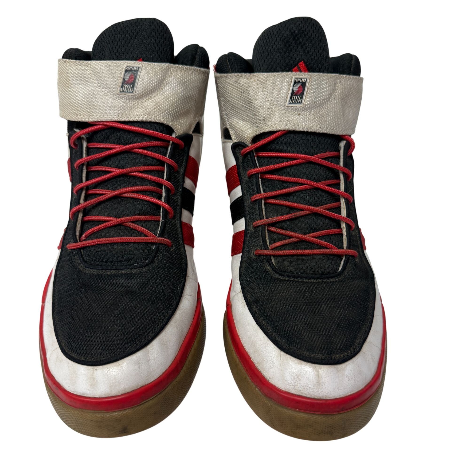 Adidas Adidas DISPLAY Hi Top NBA Basketball Portland Trailblazers Size US 15 / EU 48 - 4 Thumbnail